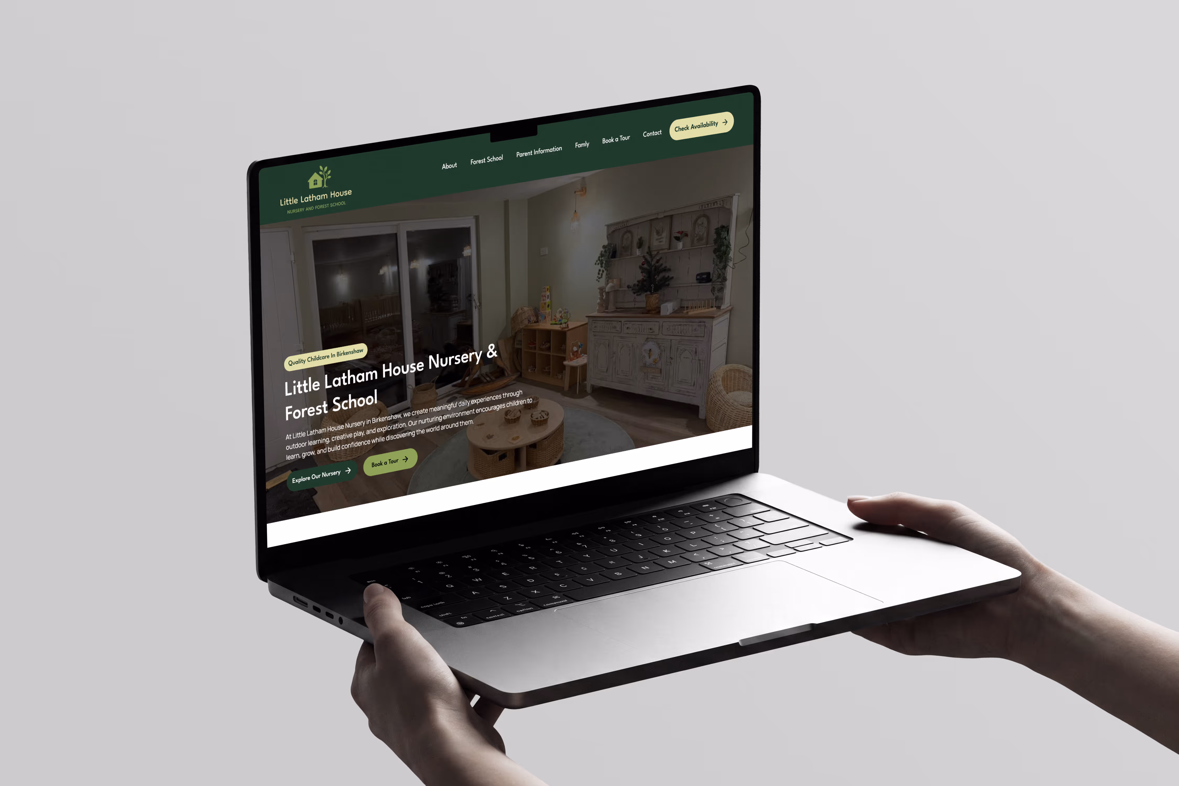 Little latham house website designed by Chapter Two Studios