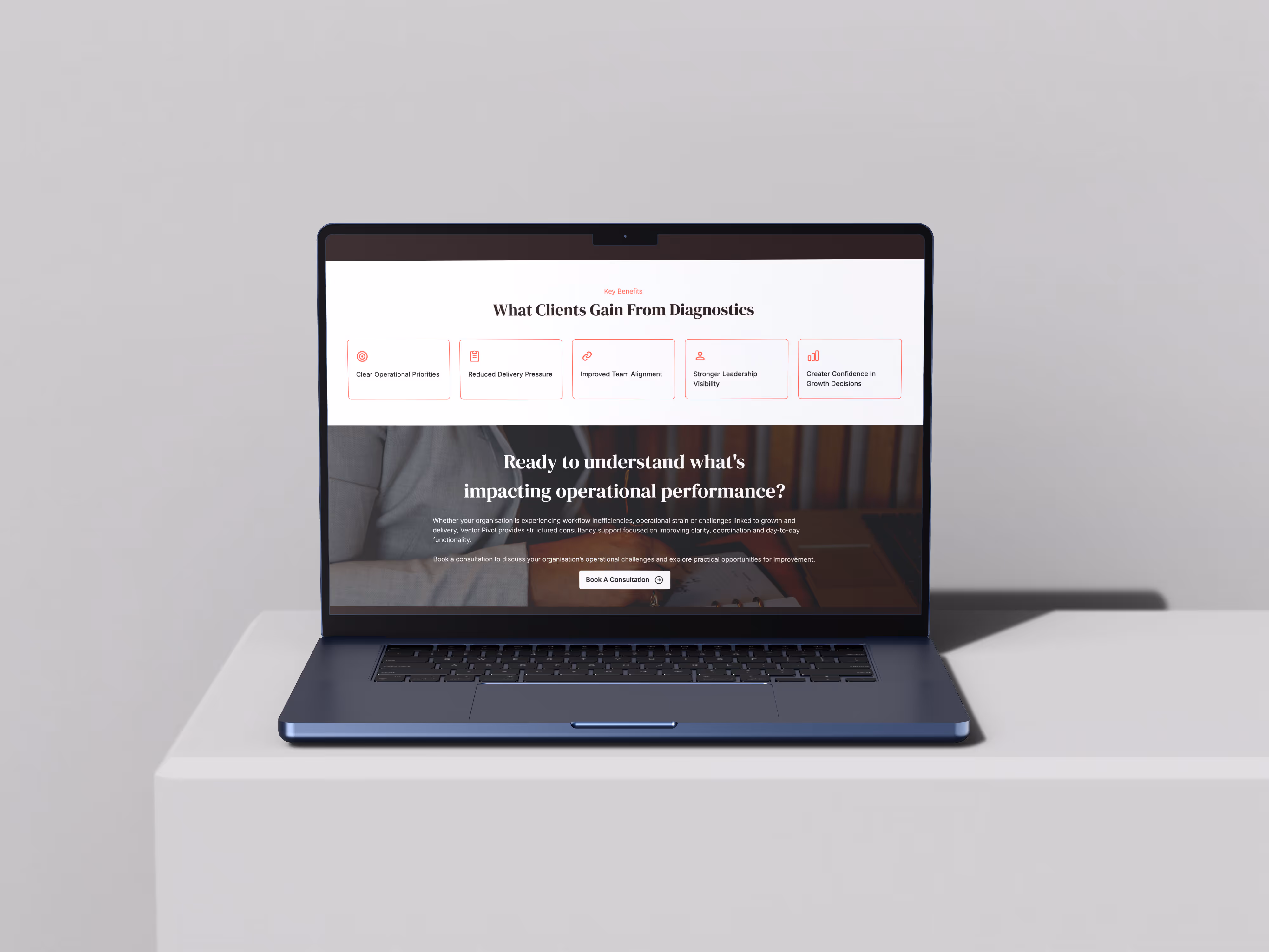 Vector pivot co website designed by Chapter Two Studios