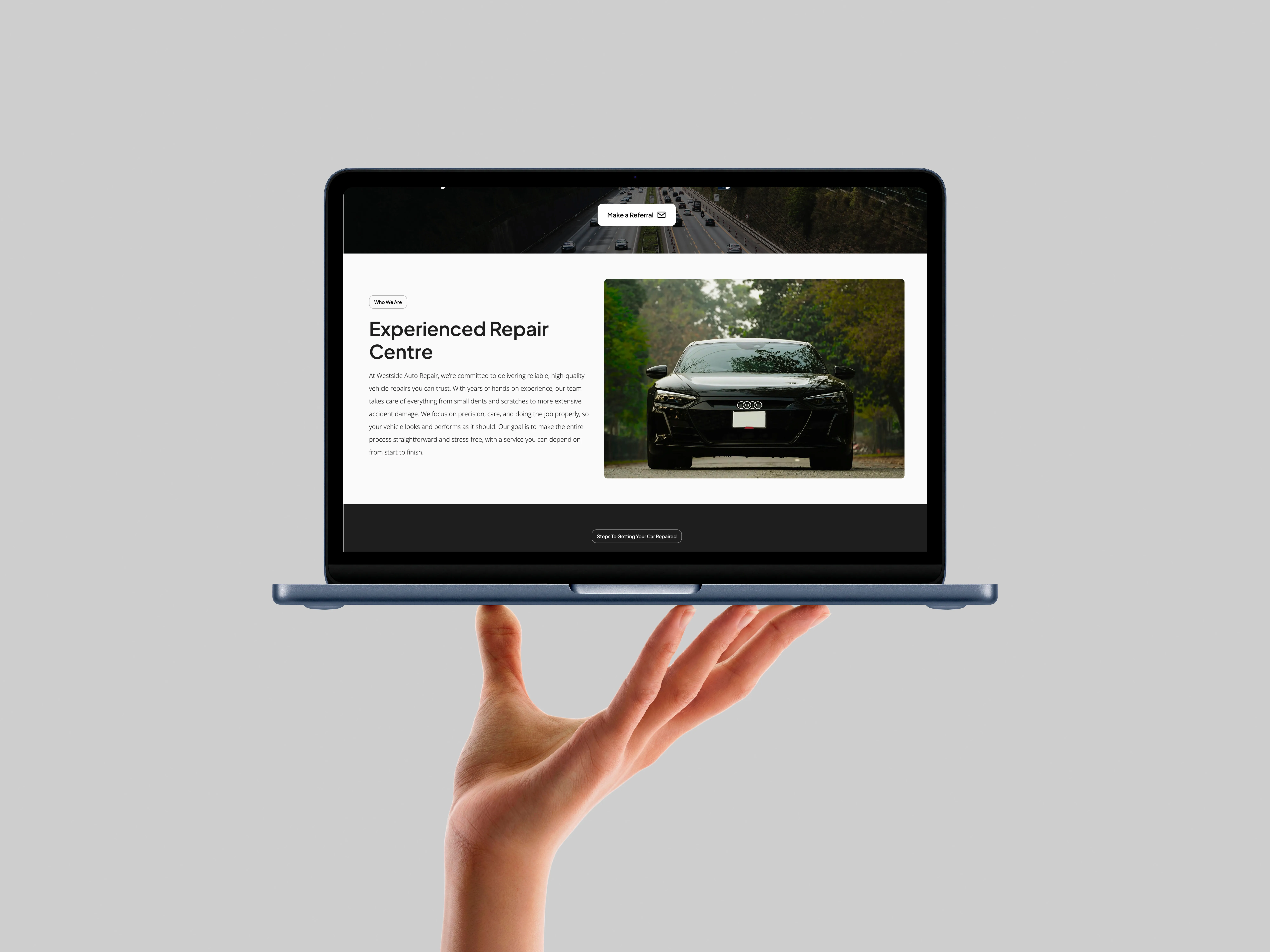 Westside auto repair website designed by Chapter Two Studios