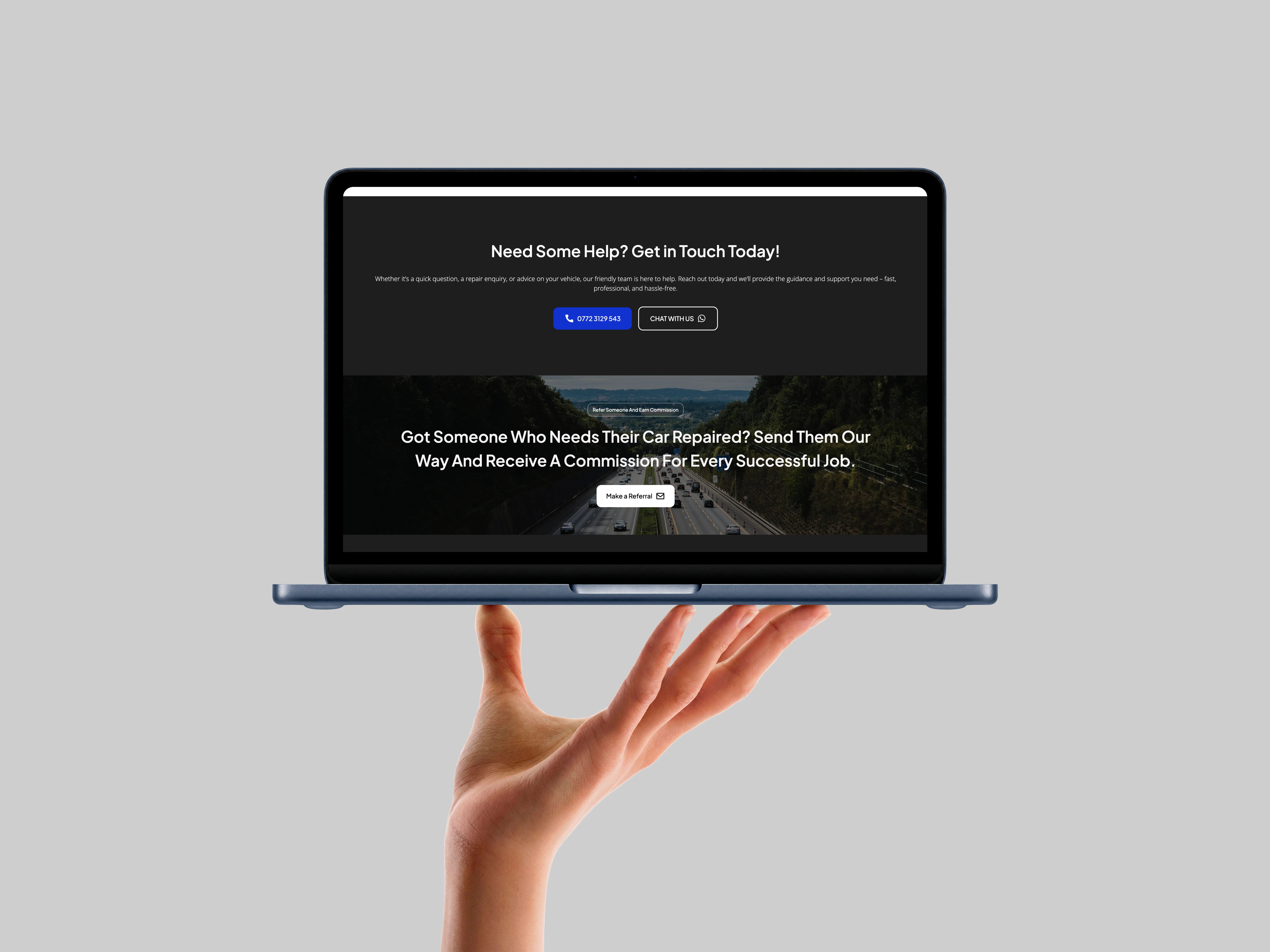 Westside auto repair website designed by Chapter Two Studios