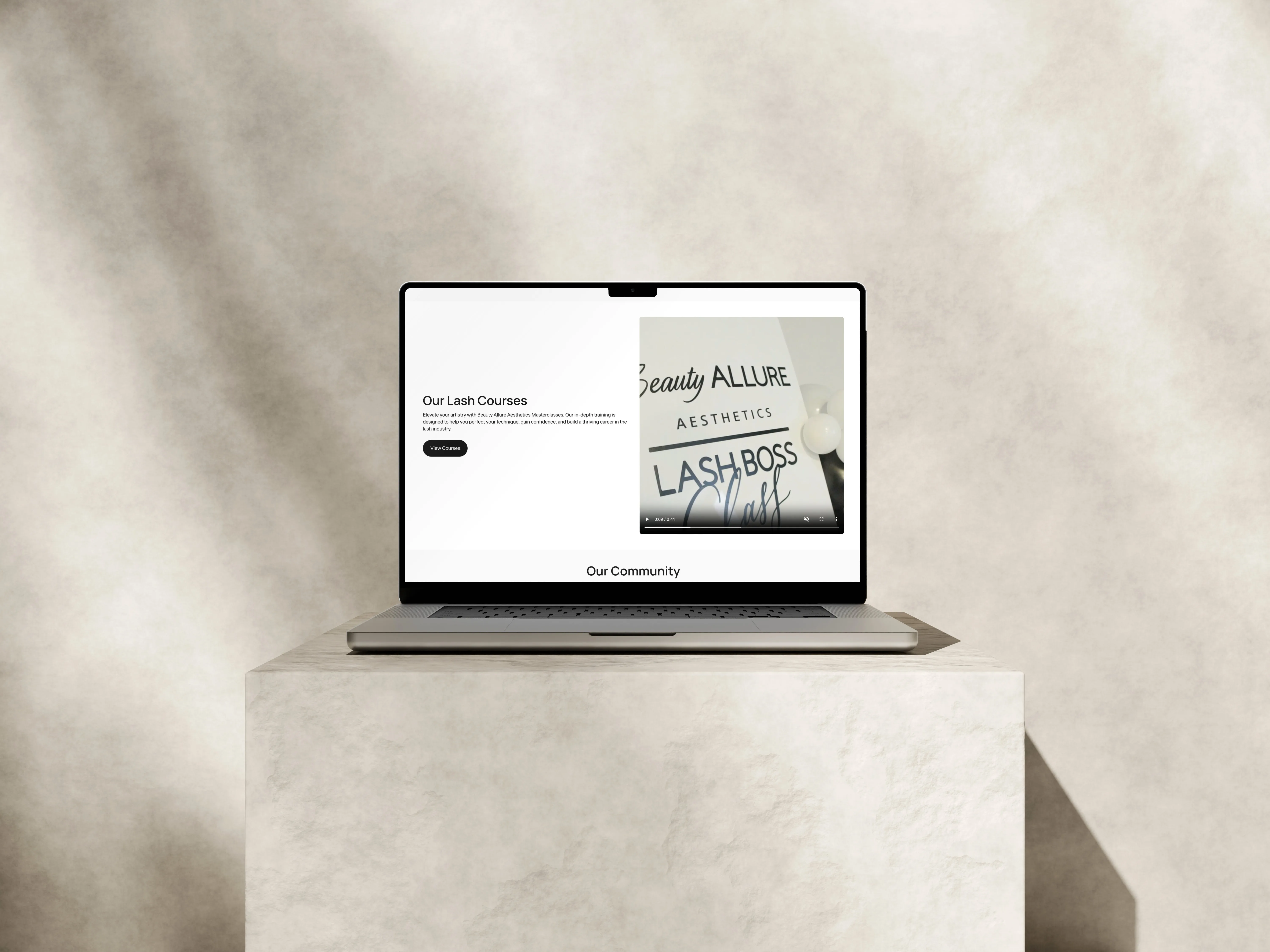 Beauty Allure Aesthetics website designed by Chapter Two Studios