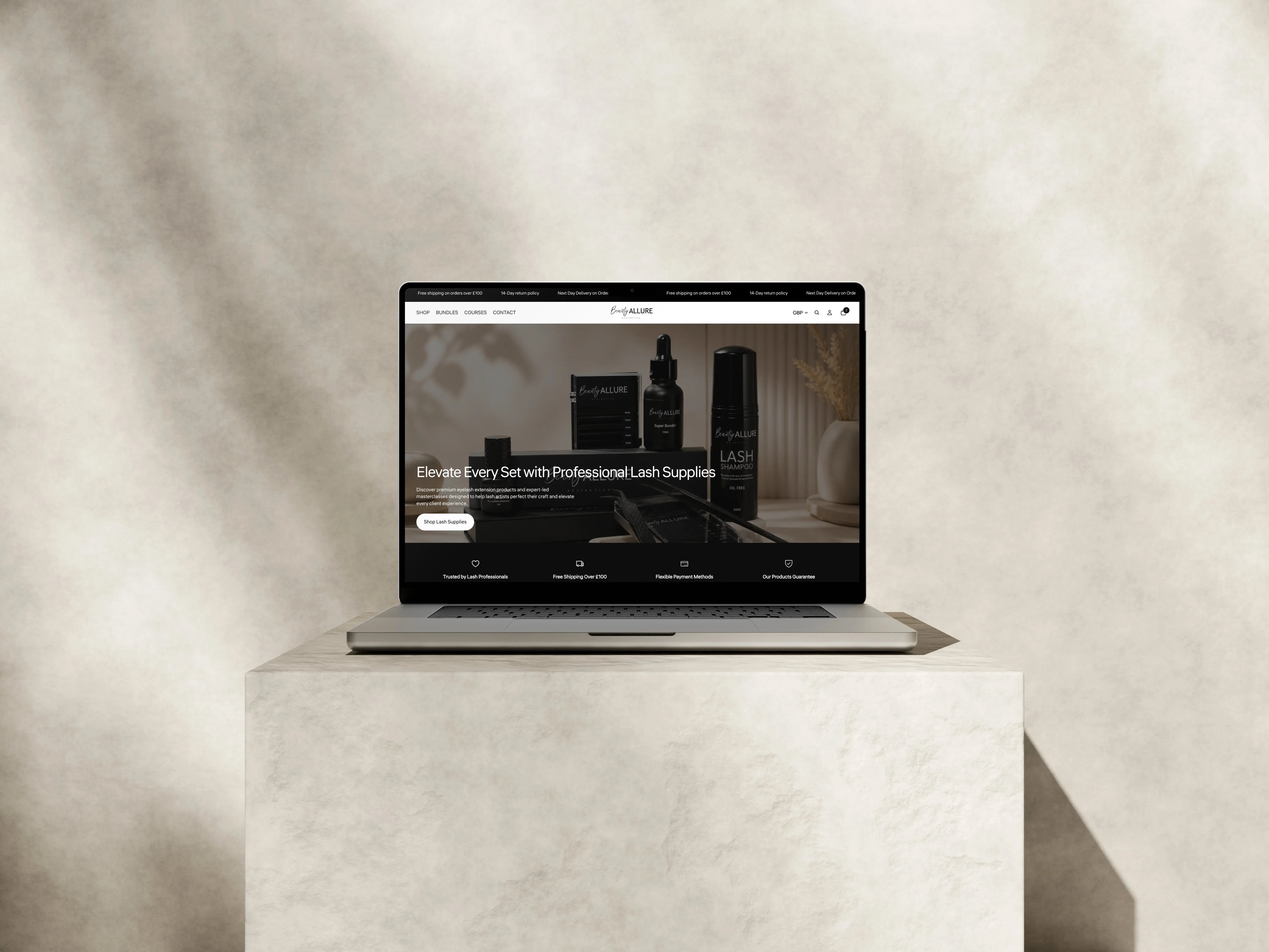Beauty Allure Aesthetics website designed by Chapter Two Studios