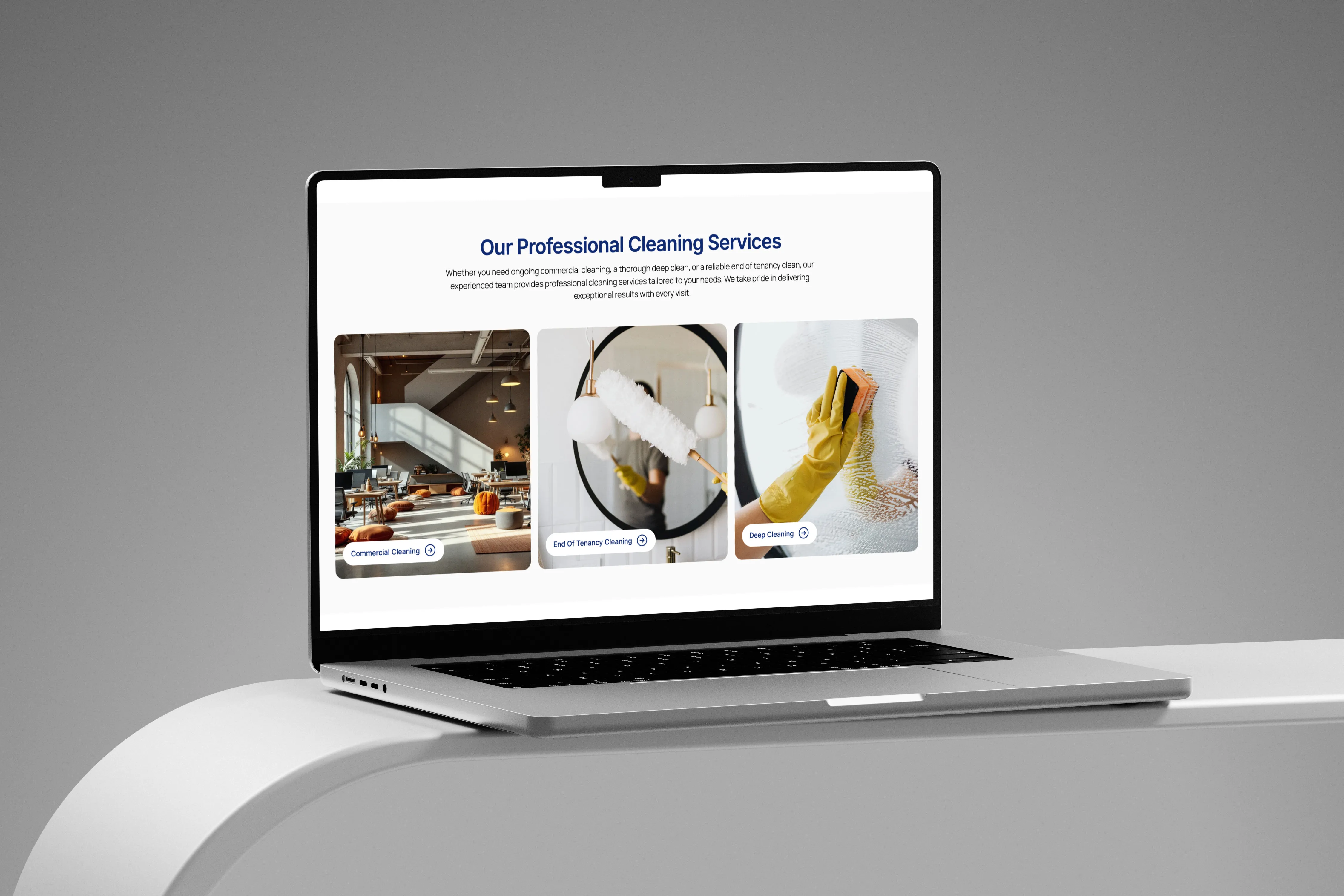 City Wide Cleanings website homepage design by Chapter Two Studios
