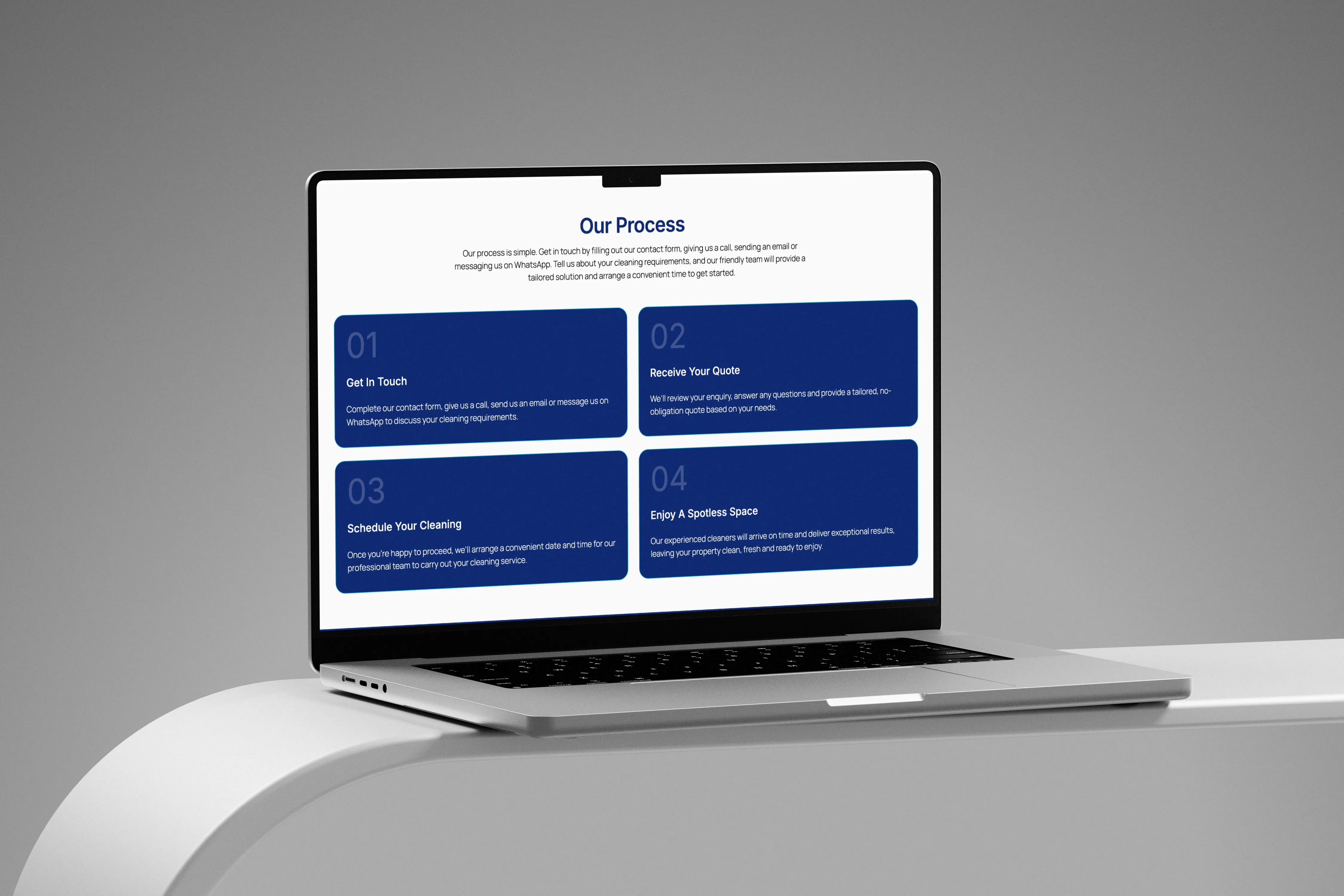 City Wide Cleanings website homepage design by Chapter Two Studios