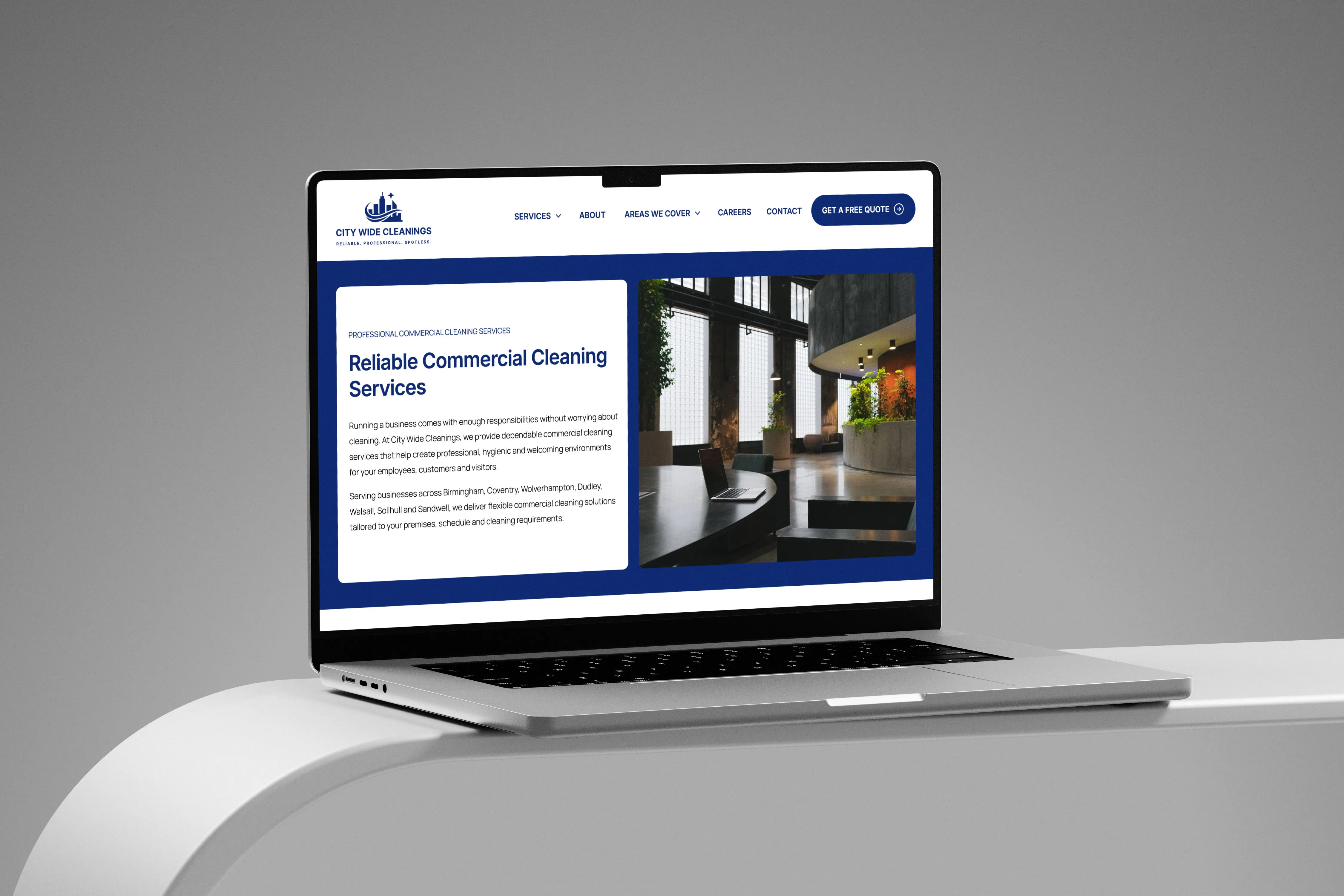 City Wide Cleanings website designed by Chapter Two Studios