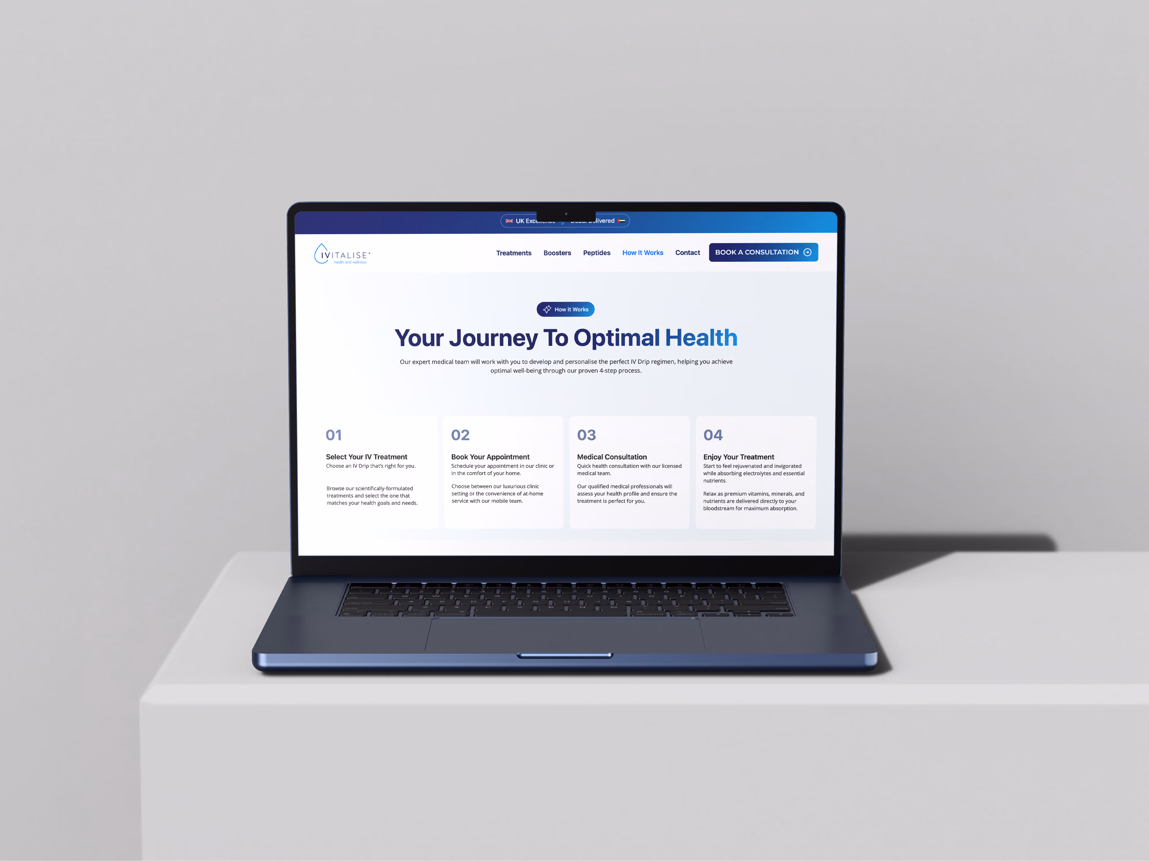 Ivitalise IV vitamin therapy website redesigned by Chapter Two Studios