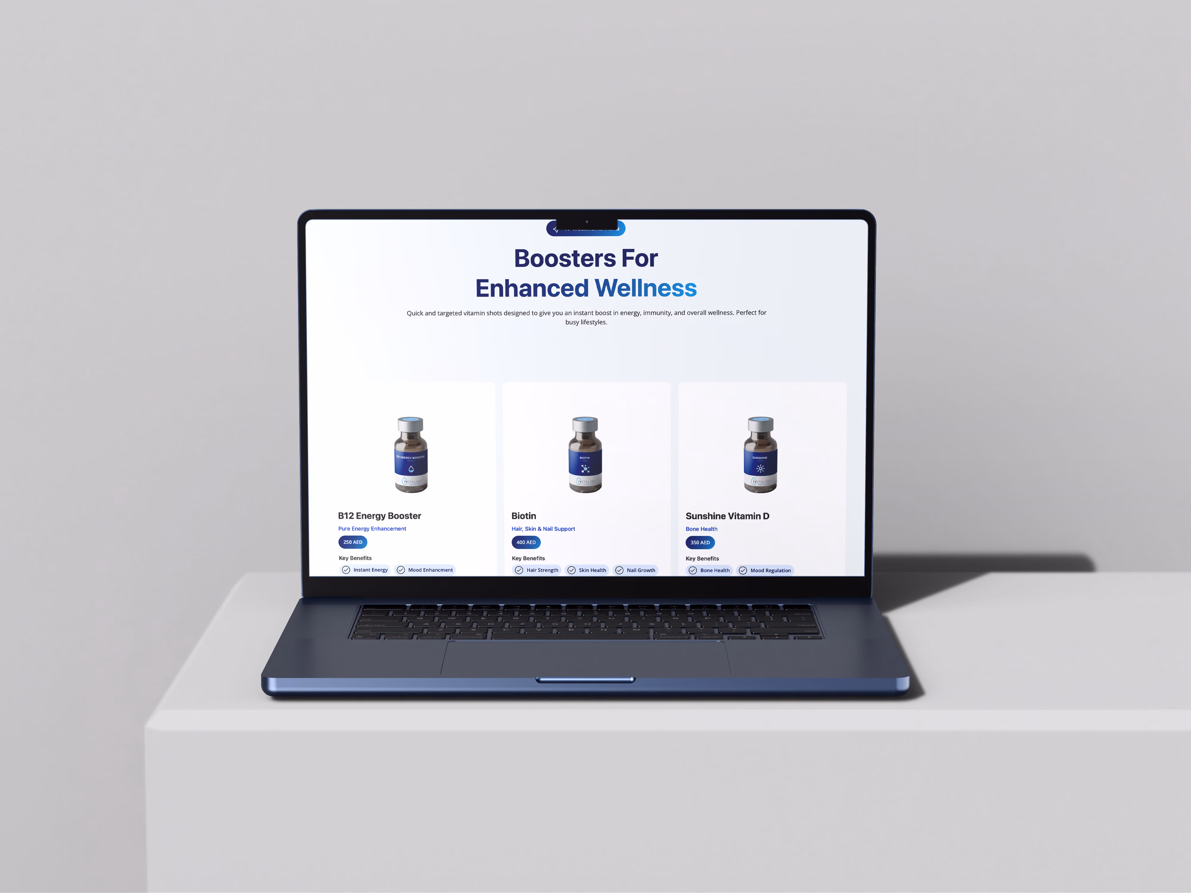 Ivitalise website designed by Chapter Two Studios