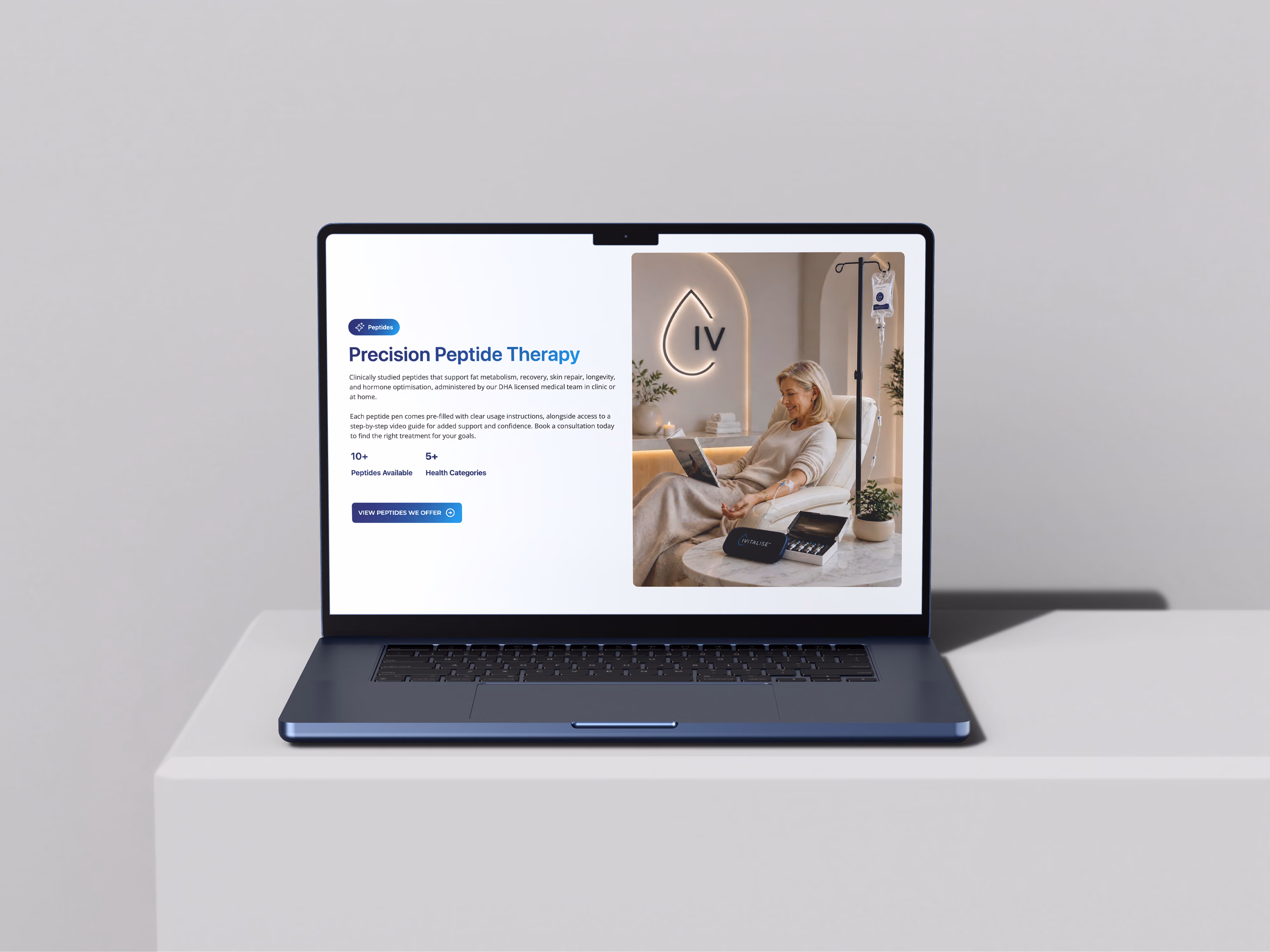 Ivitalise website designed by Chapter Two Studios