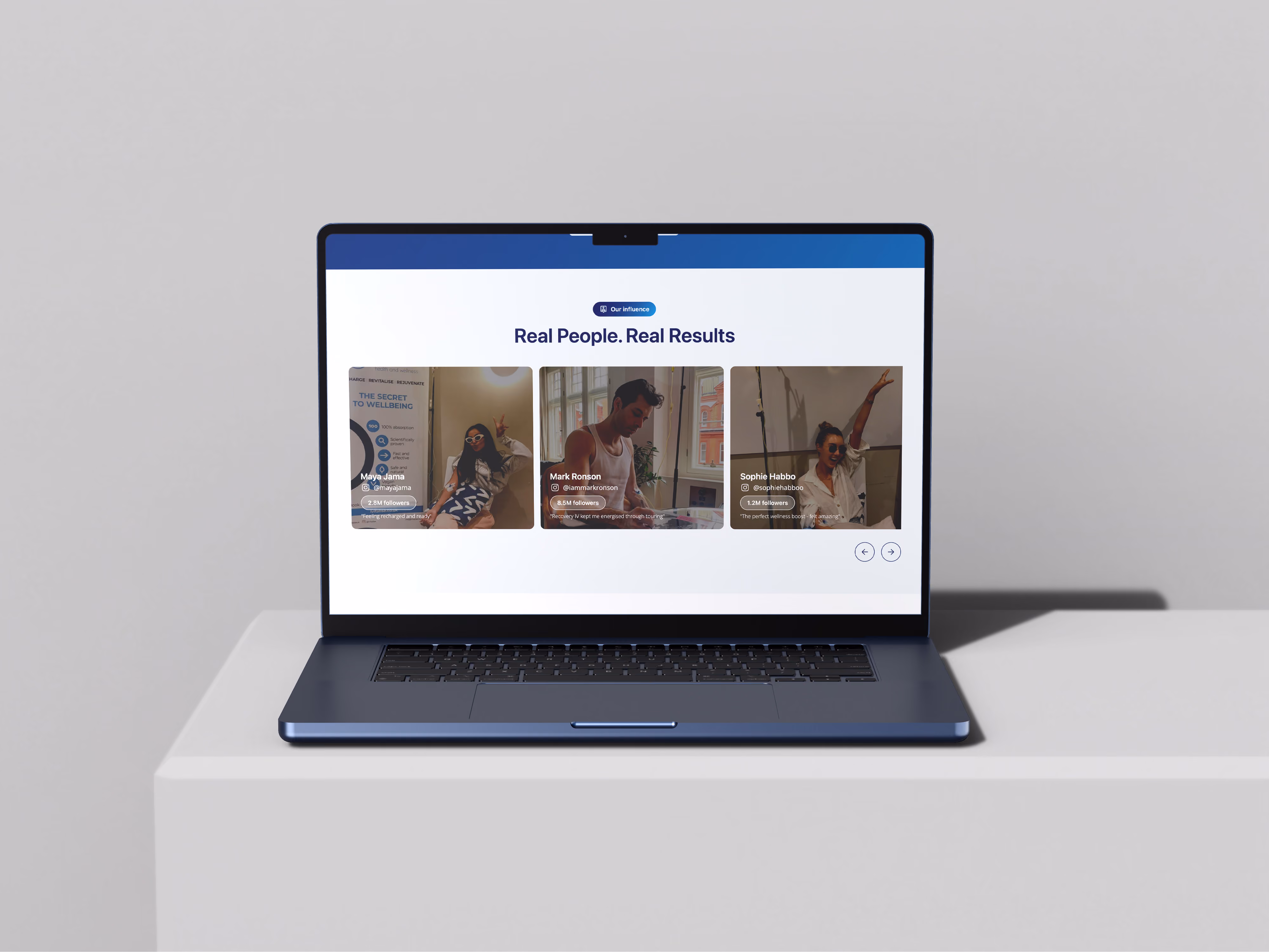 Ivitalise health and wellness website designed by Chapter Two Studios