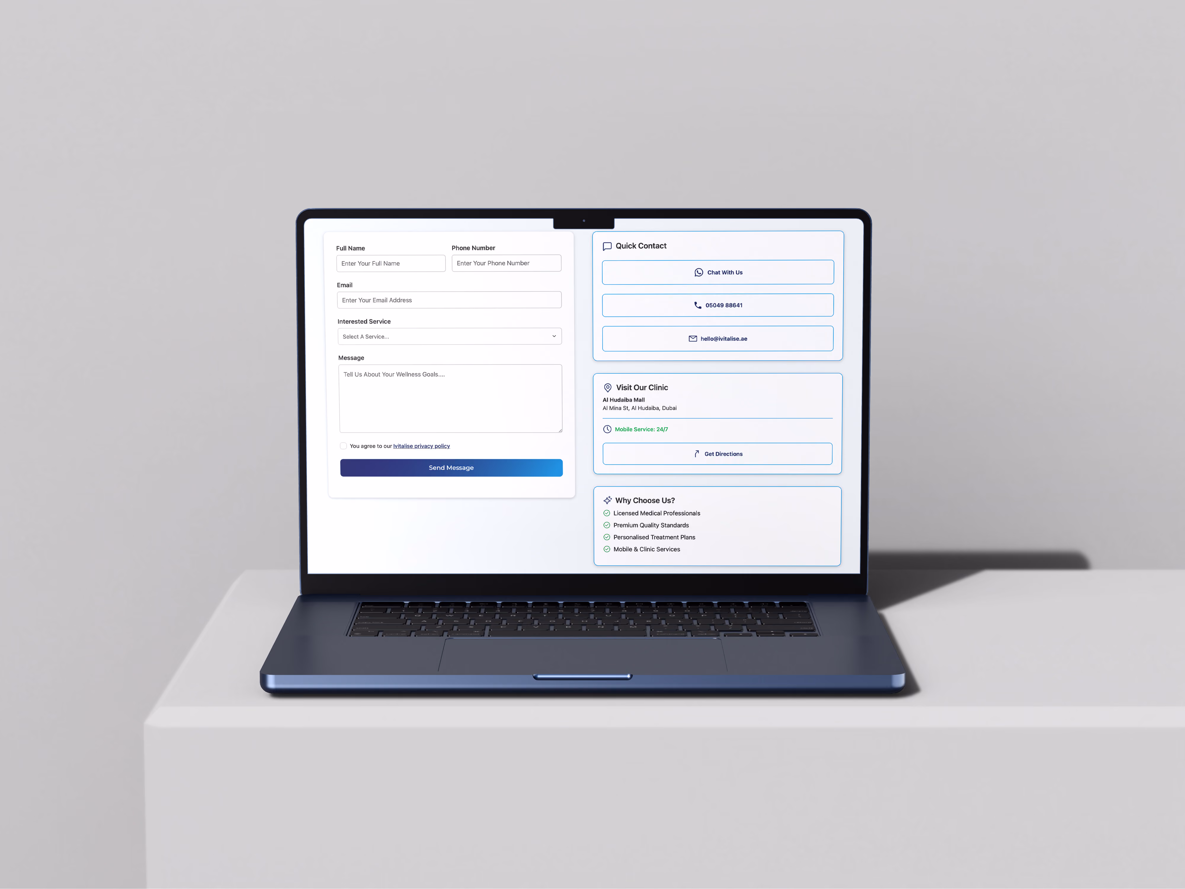 Ivitalise website designed by Chapter Two Studios