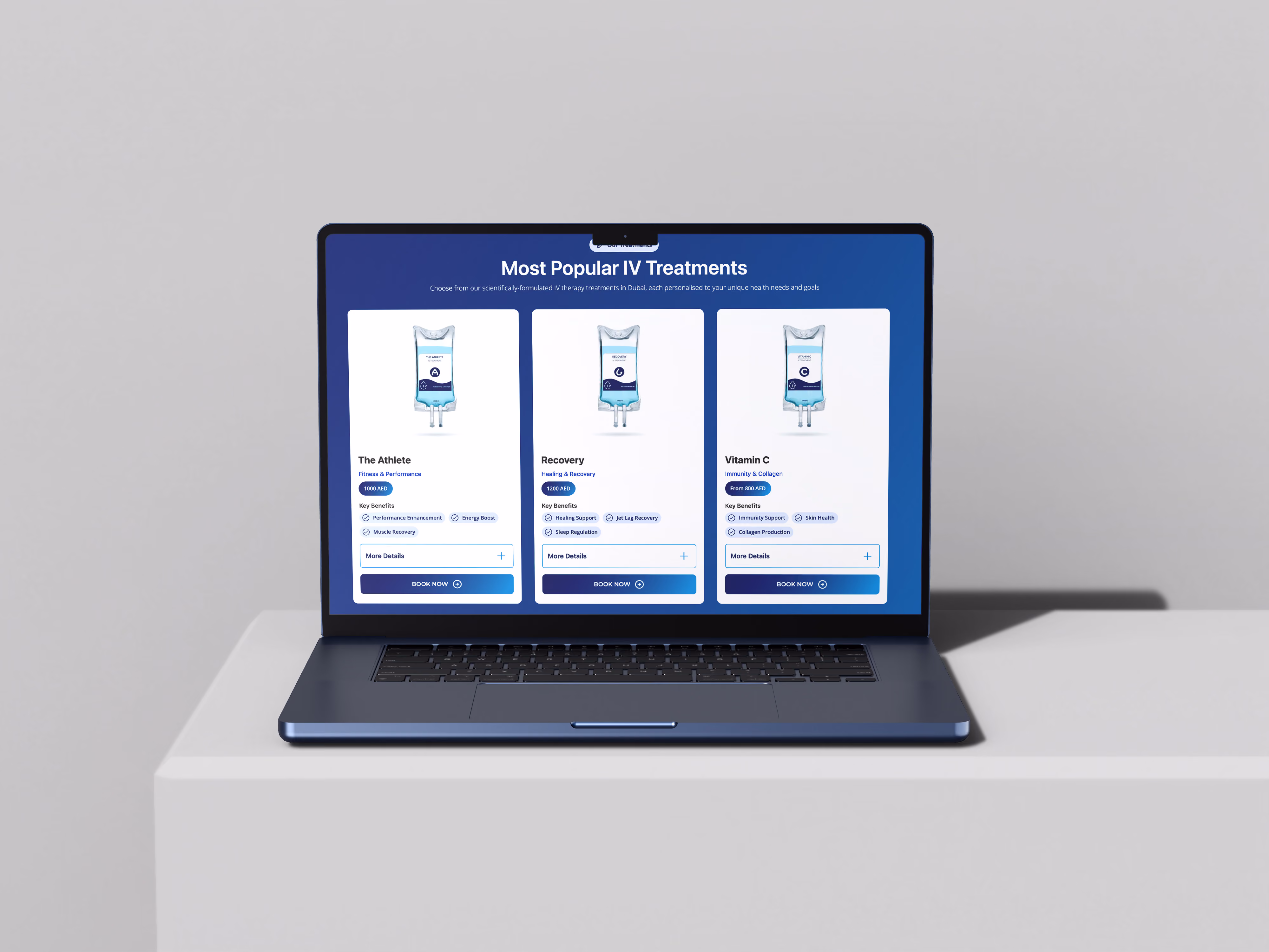 Ivitalise health and wellness website designed by Chapter Two Studios