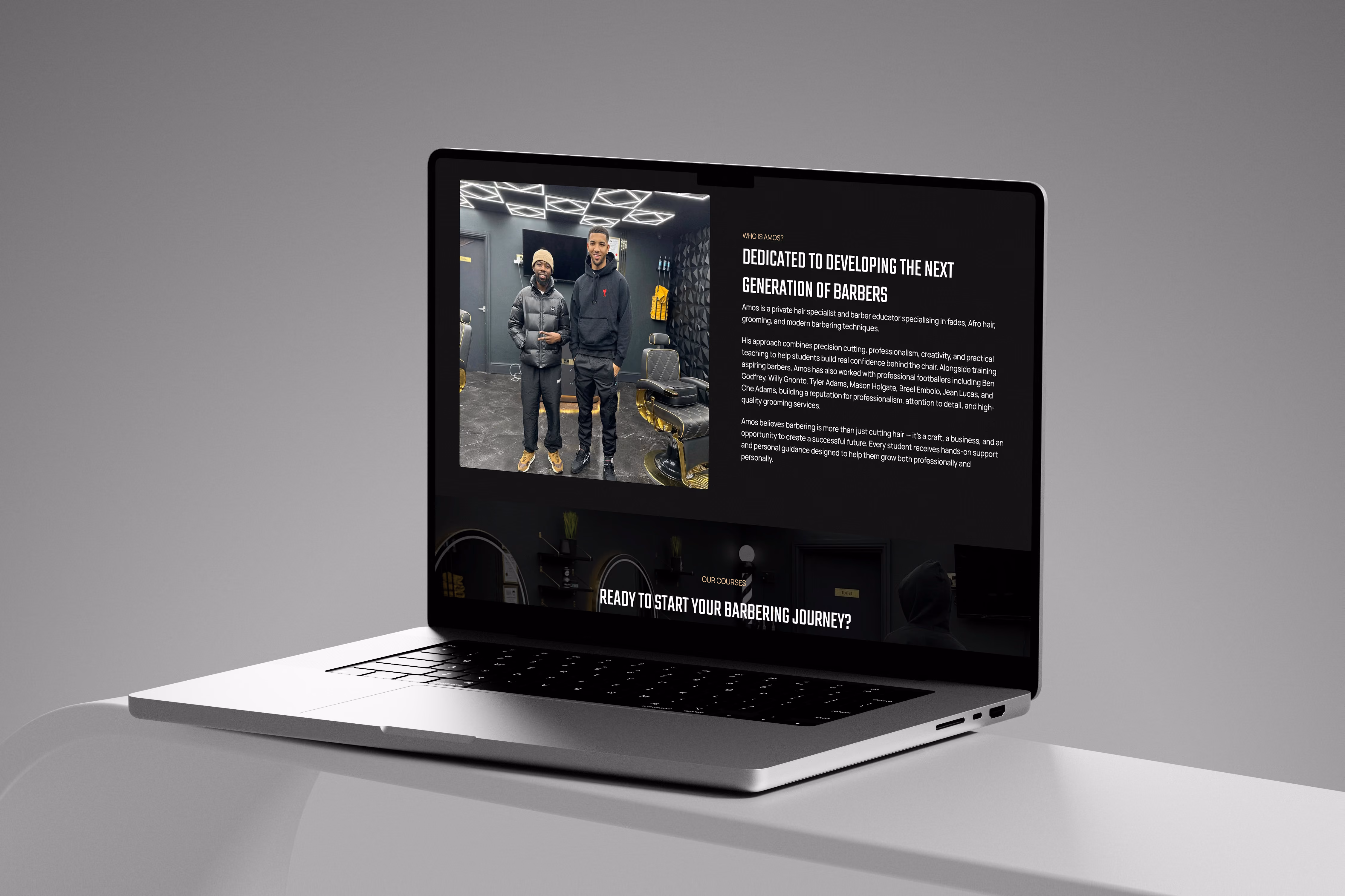 Learn with Amos responsive website design by Chapter Two Studios