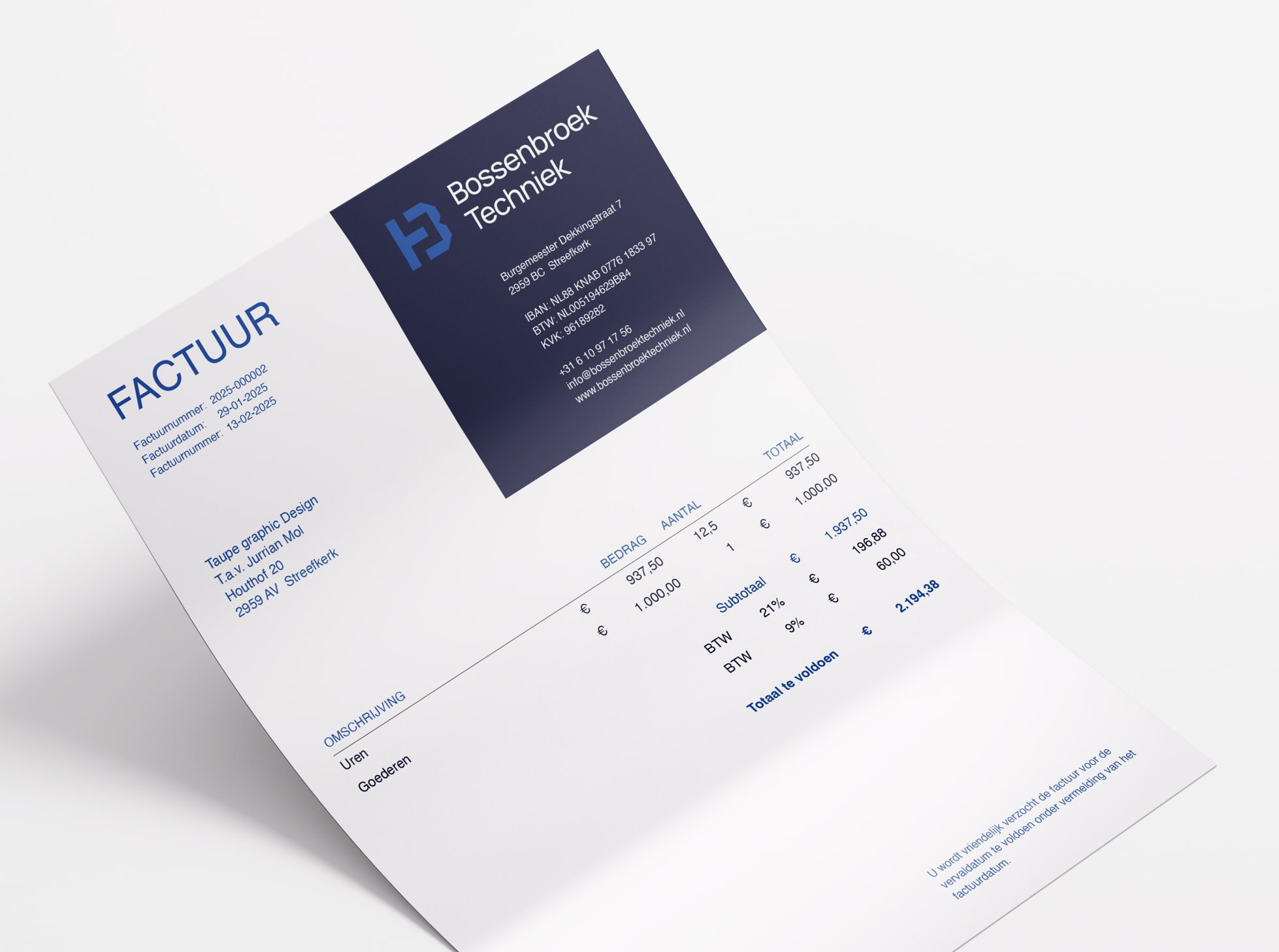 Bossenbroek Briefpapier