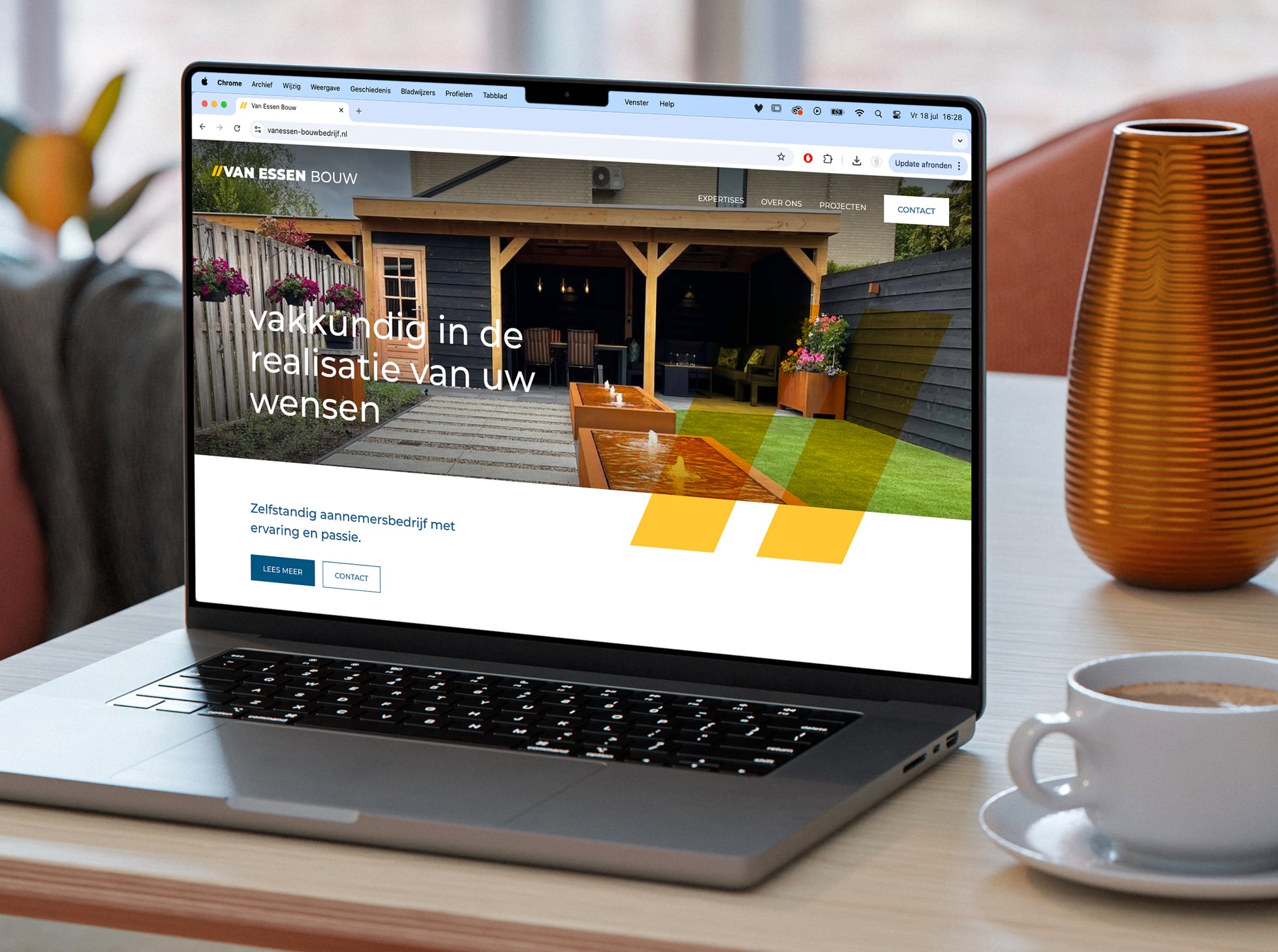 VEB Laptop met website