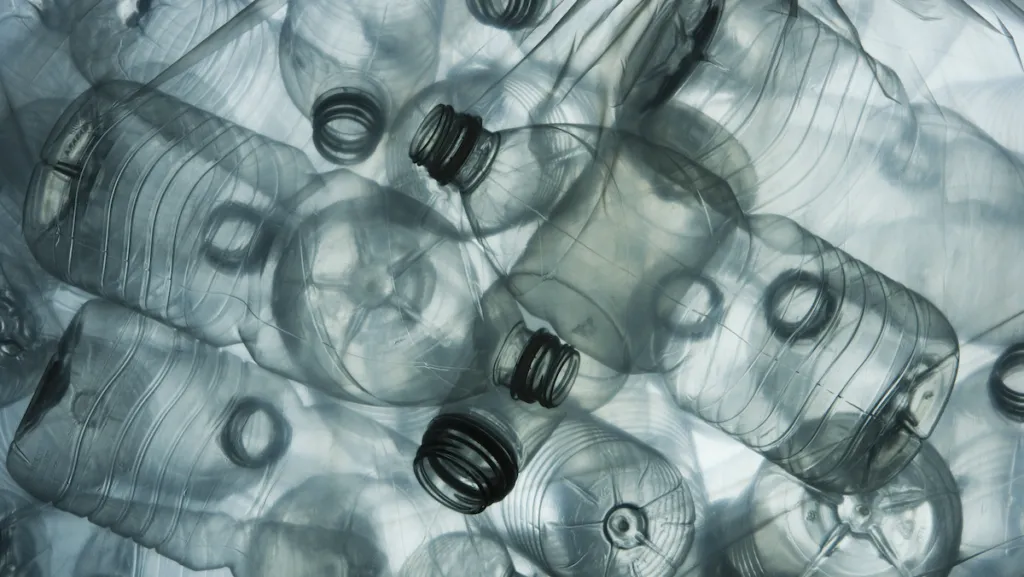 Image of plastic water bottle waste