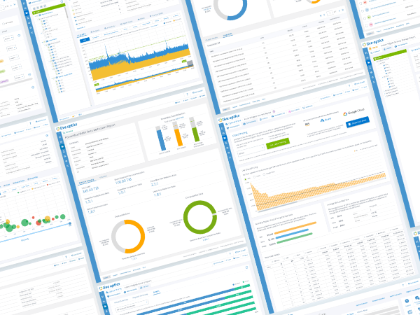 A mockup of many B2B dashboard and data table application screens