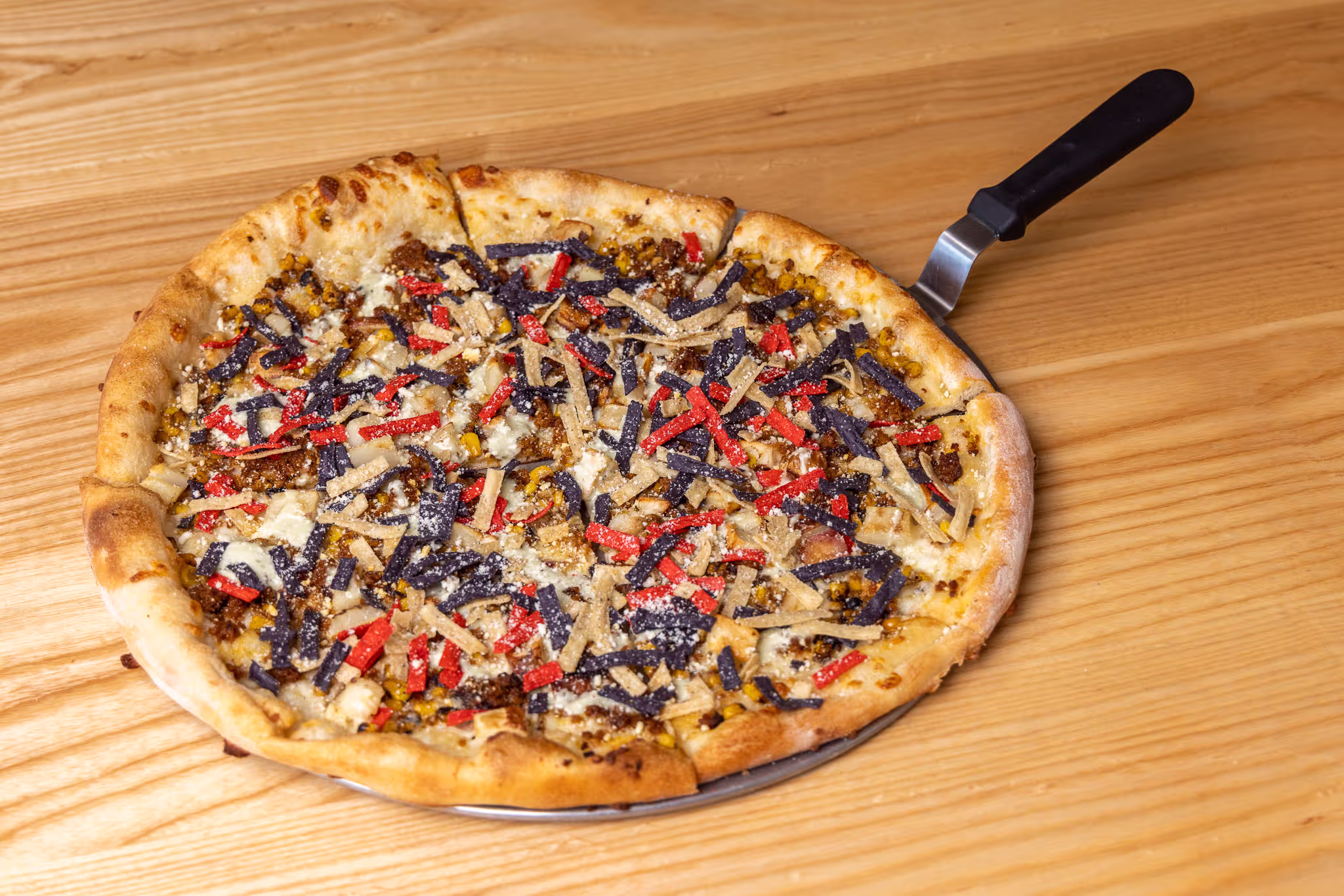 Barbecue (BBQ) chicken pizza at Pepp's Pizzeria