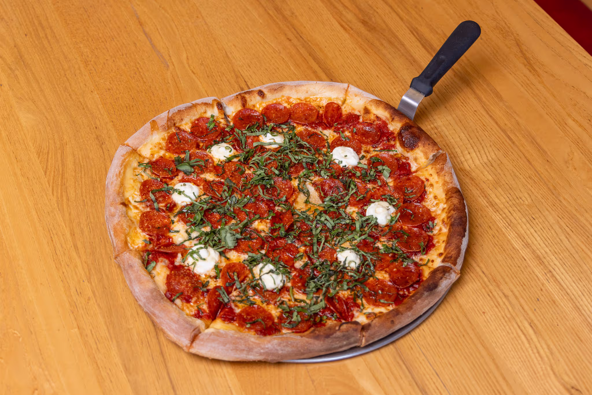 Barbecue (BBQ) chicken pizza at Pepp's Pizzeria