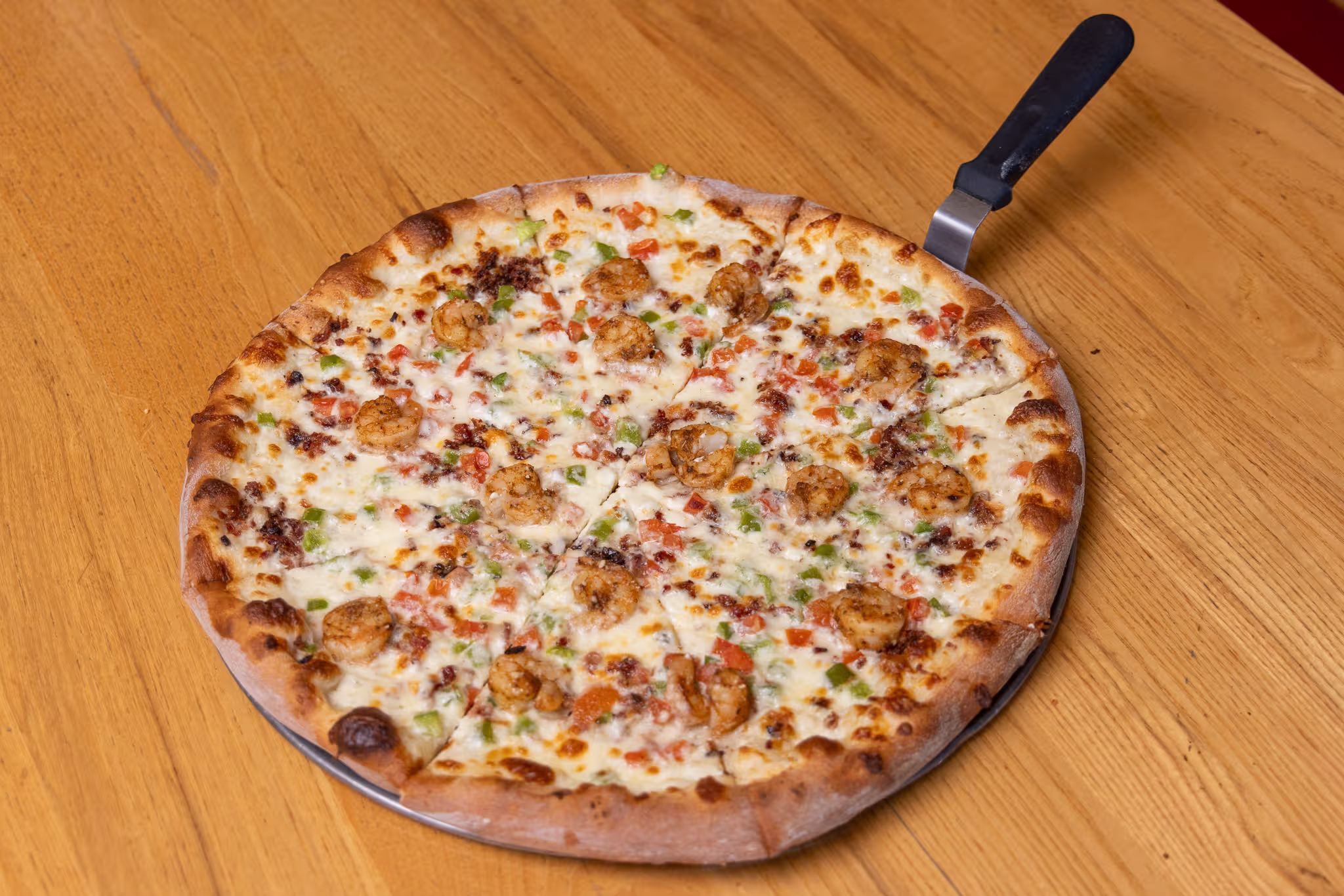 Meatball pizza at Pepp's pizzeria