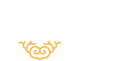 Lopez Negrete logo with white text and a decorative gold flourish below.