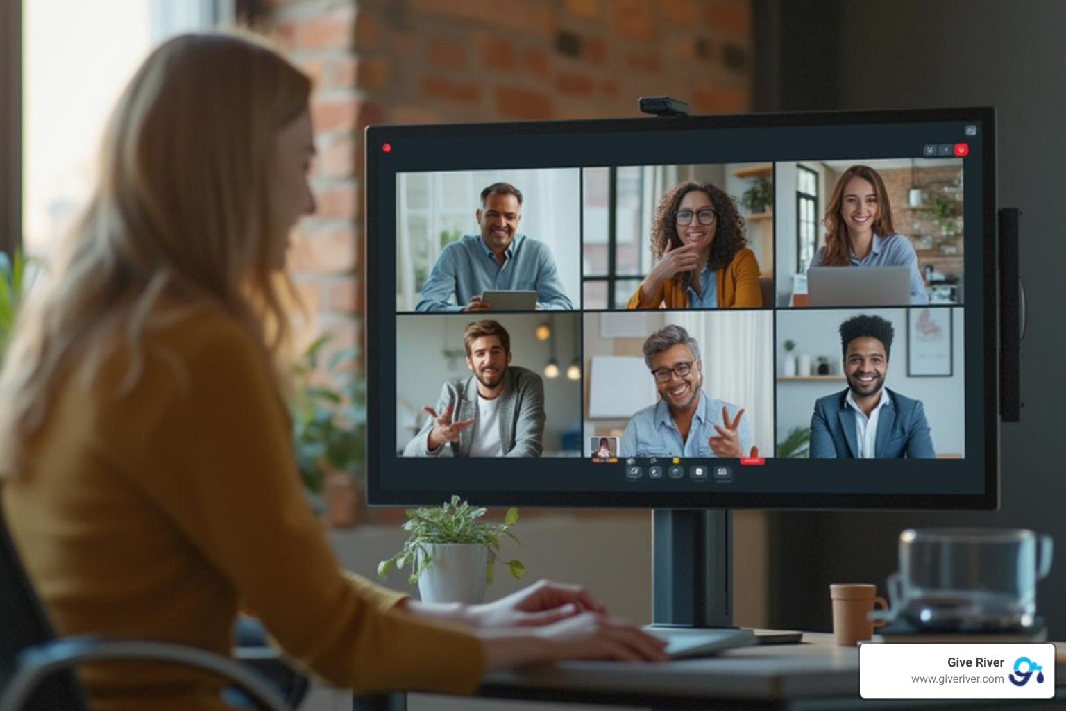 team leader facilitating a positive and engaging virtual discussion - team building questions for remote workers