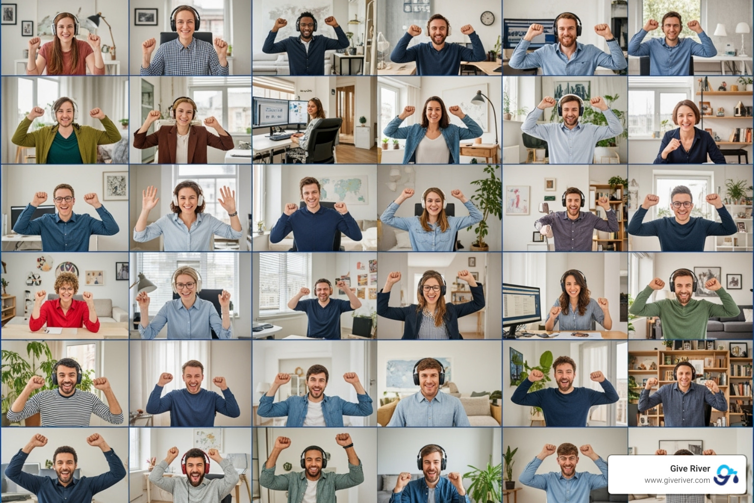 remote team celebrating success - modern employee recognition program