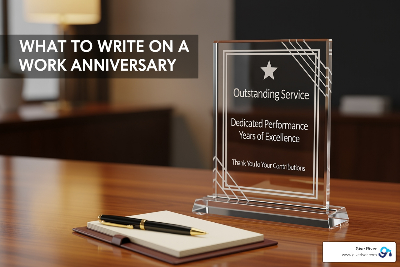 modern crystal award with engraved text - what to write on work anniversary award modern crystal award with engraved text - what to write on work anniversary award