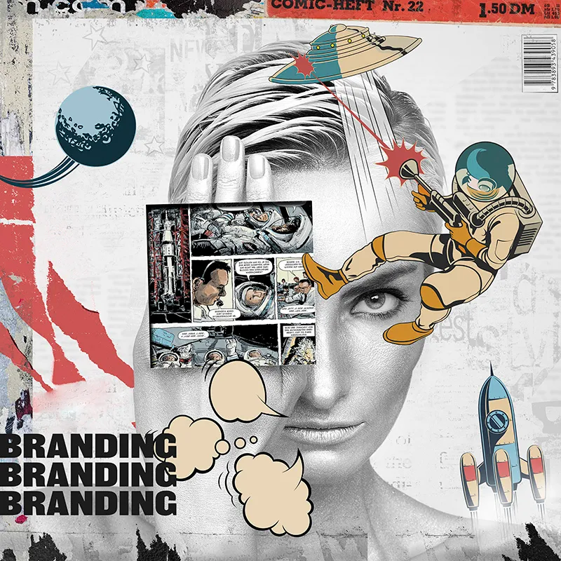 Sixrooms | Werbeagentur München | Grafikelement – Kollage mobile