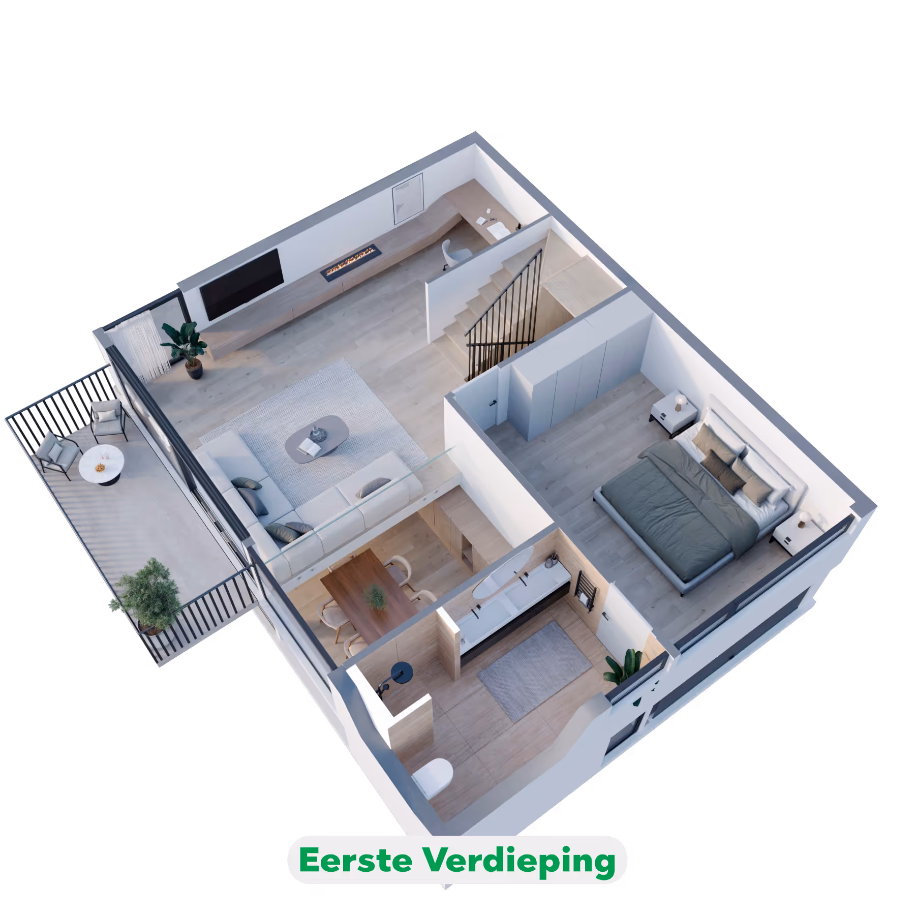 Eerste verdieping De Wezzel