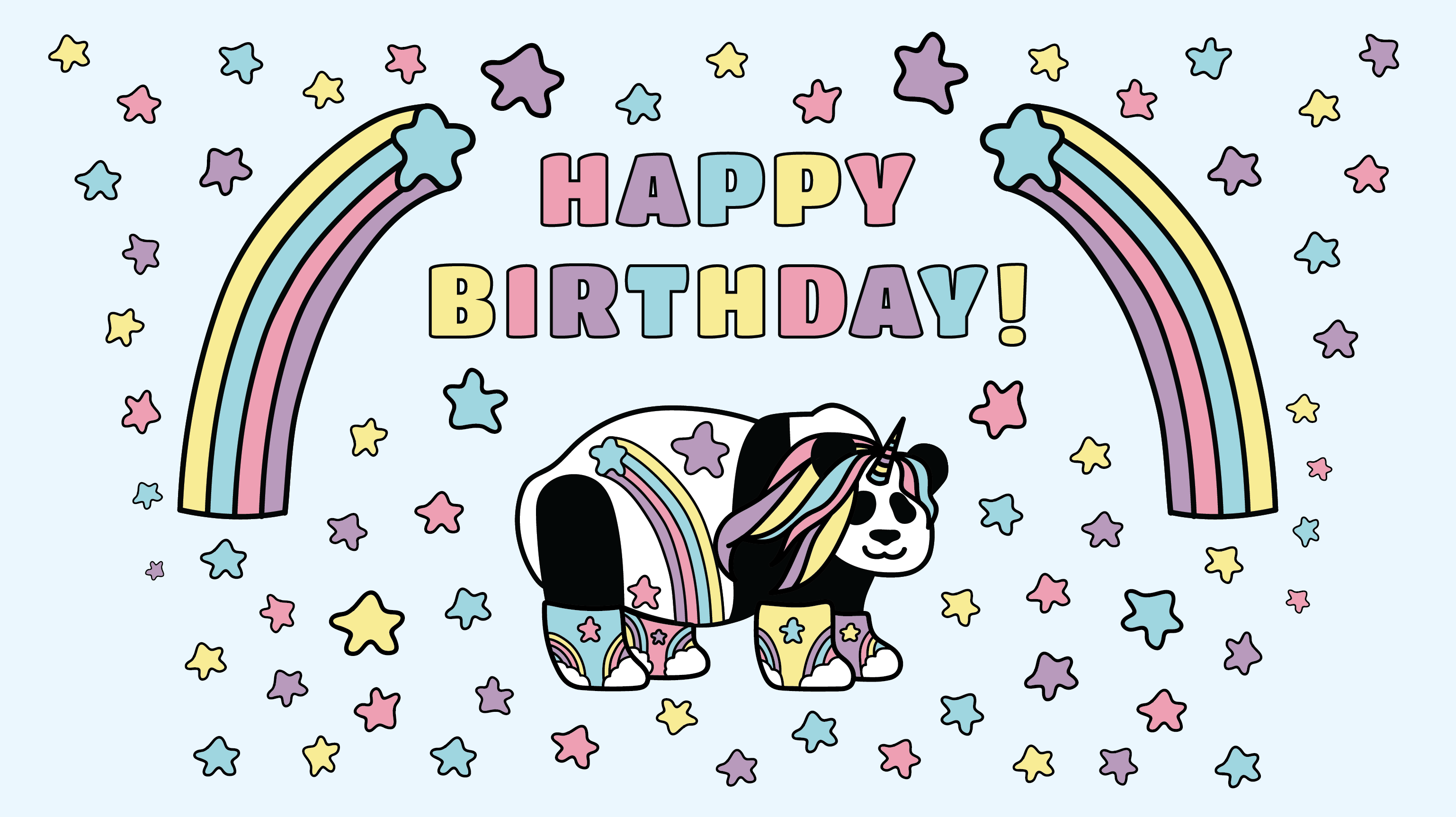 Rainbow Panda