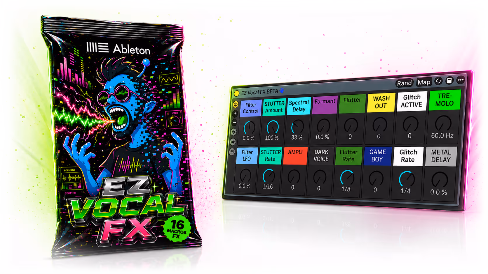 Rack Ableton EZ Vocal FX pour effets ear candy et voix créatives