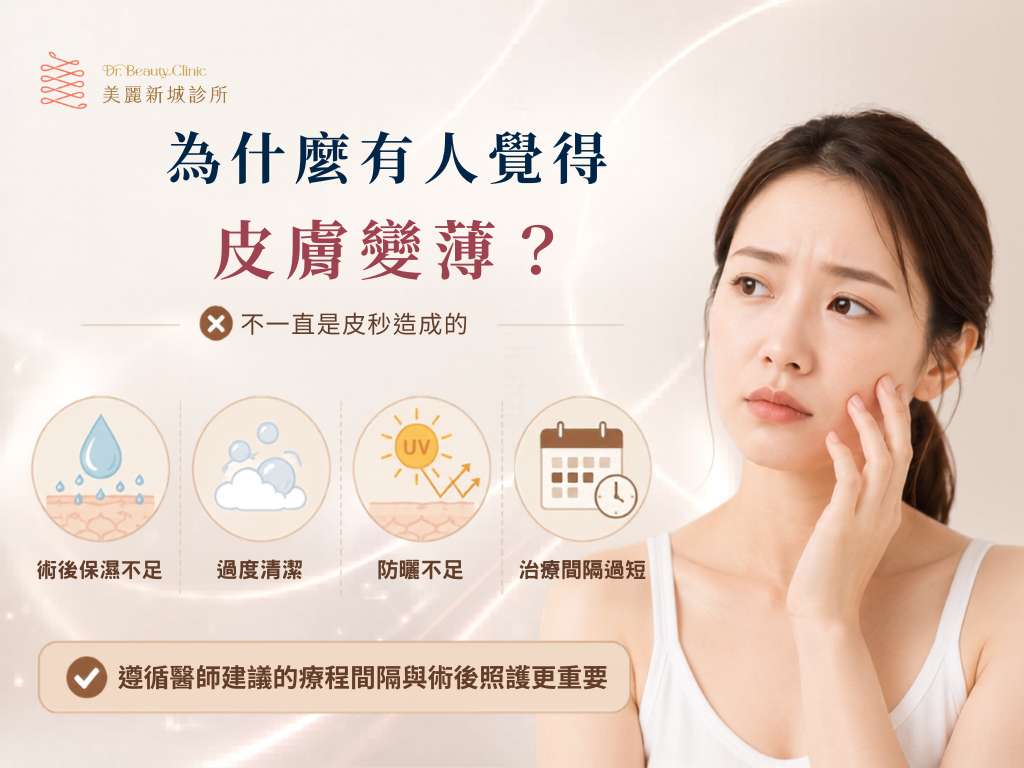 蜂巢皮秒會讓皮膚變薄嗎?