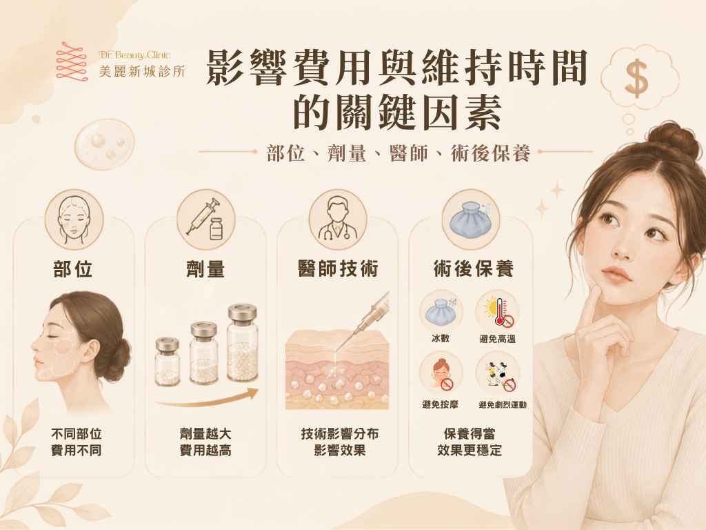 影響異體真皮粉費用與維持時間的因素