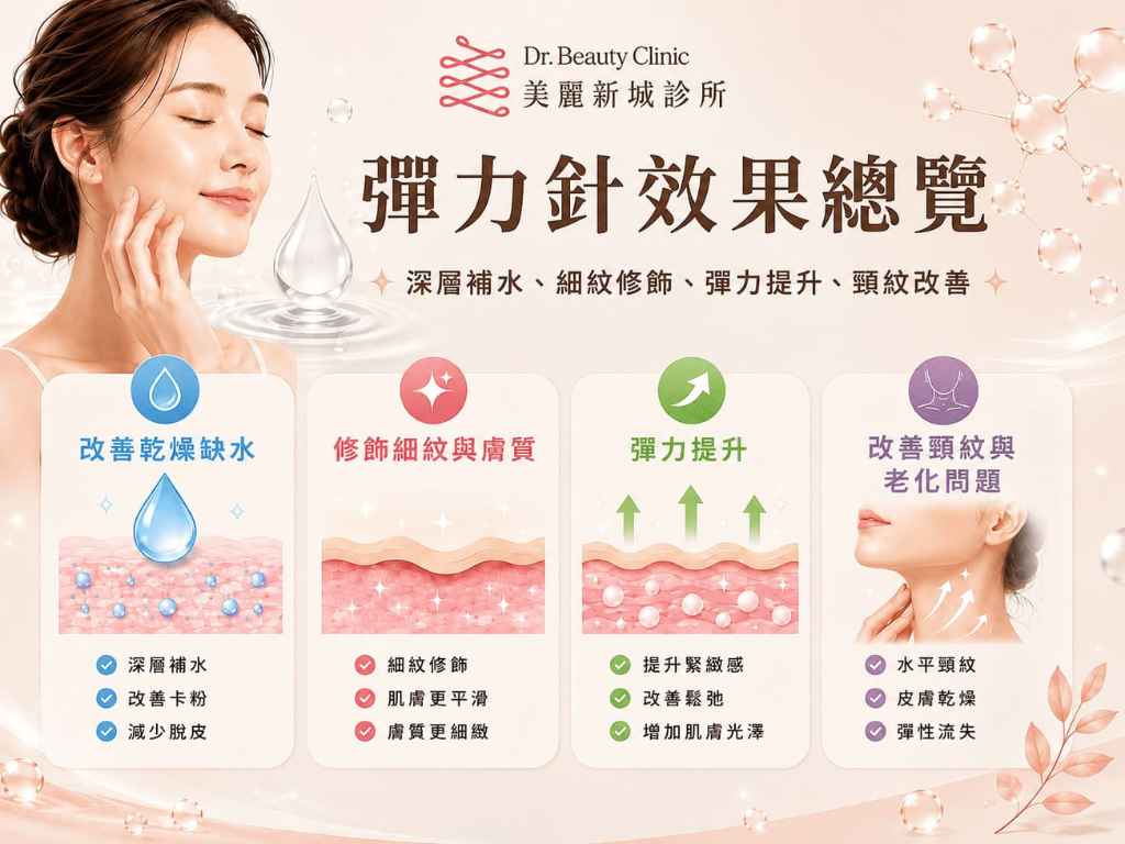 彈力針的效果總覽