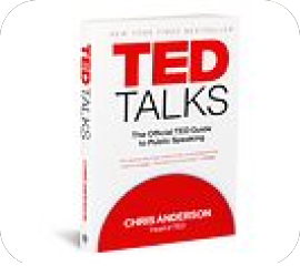 Image of the front cover of the book 'The official TED guide to public speaking'
