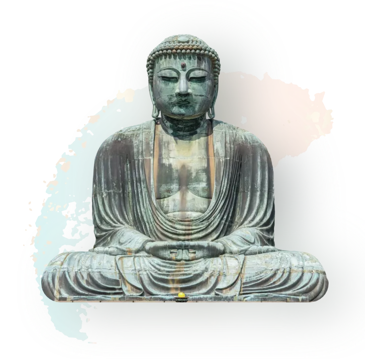 Der große Daibutsu Buddha im Kōtoku-in Tempel in Japan