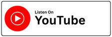 Red YouTube play button icon with text 'Listen On YouTube'.