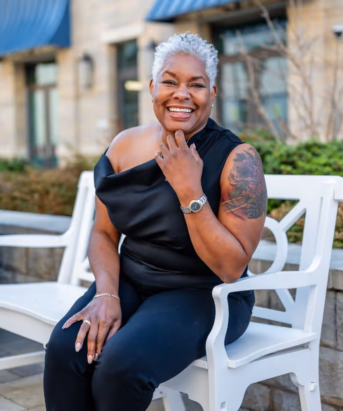 Black Interior Designer | Nicole S. Ingram, Charlotte ,NC, CEO + Principal Designer at Stacy Nicole Interiors, embodying the creative spirit of Stacy Nicole Interiors.  Stacy Nicole Interiors is a full-service North Carolina interior design firm. Luxury interior design in Charlotte-based at 1515 Mockingbird Lane, Suite 420, Charlotte, NC 28209.