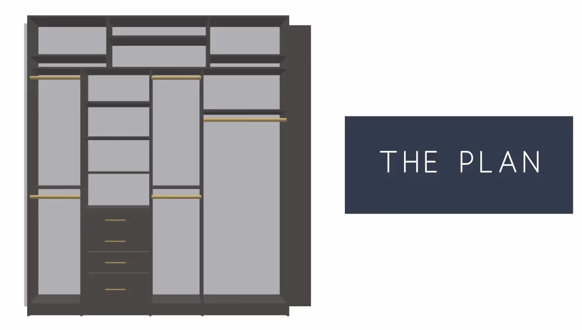 professional closet design  3D Drawings & Floor Plans