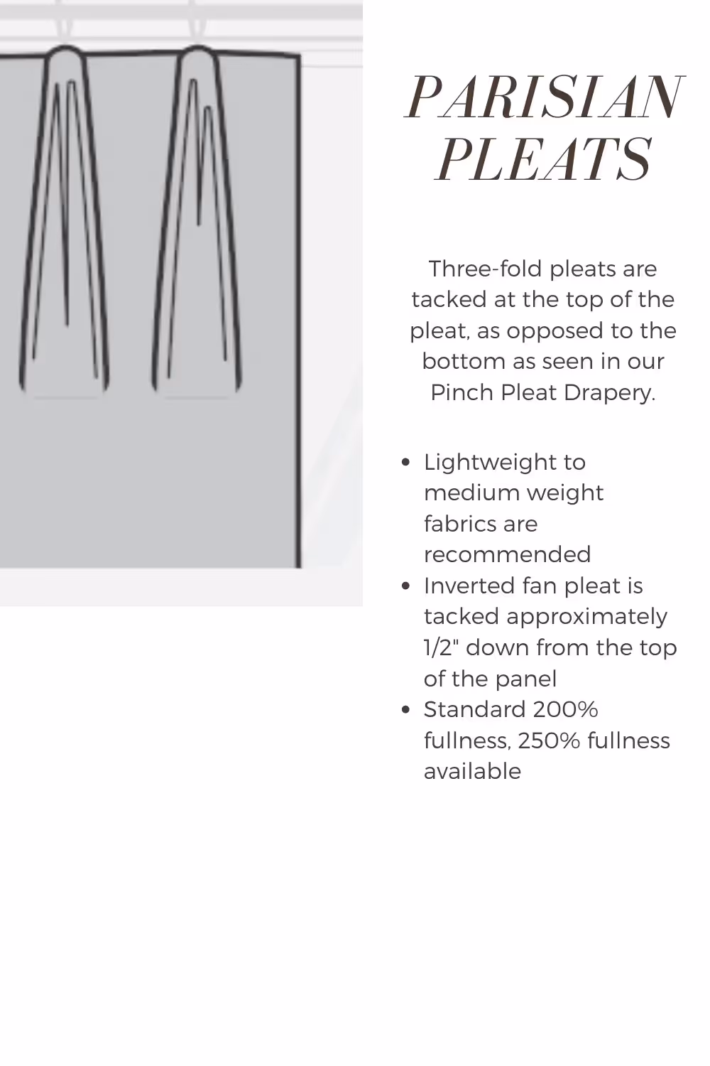 Parisian plets -  Custom Window Treatments by Stacy Nicole Interiors 