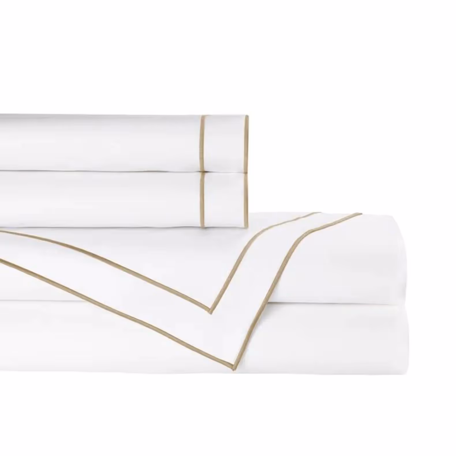 lili Alessandra bedding at Stacy Nicole Interiors, luxury white bedding with gold trim