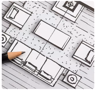 Space planning and interior design layout for Charlotte NC home — Stacy Nicole Interiors serving Dilworth, NoDa, and Myers Park
