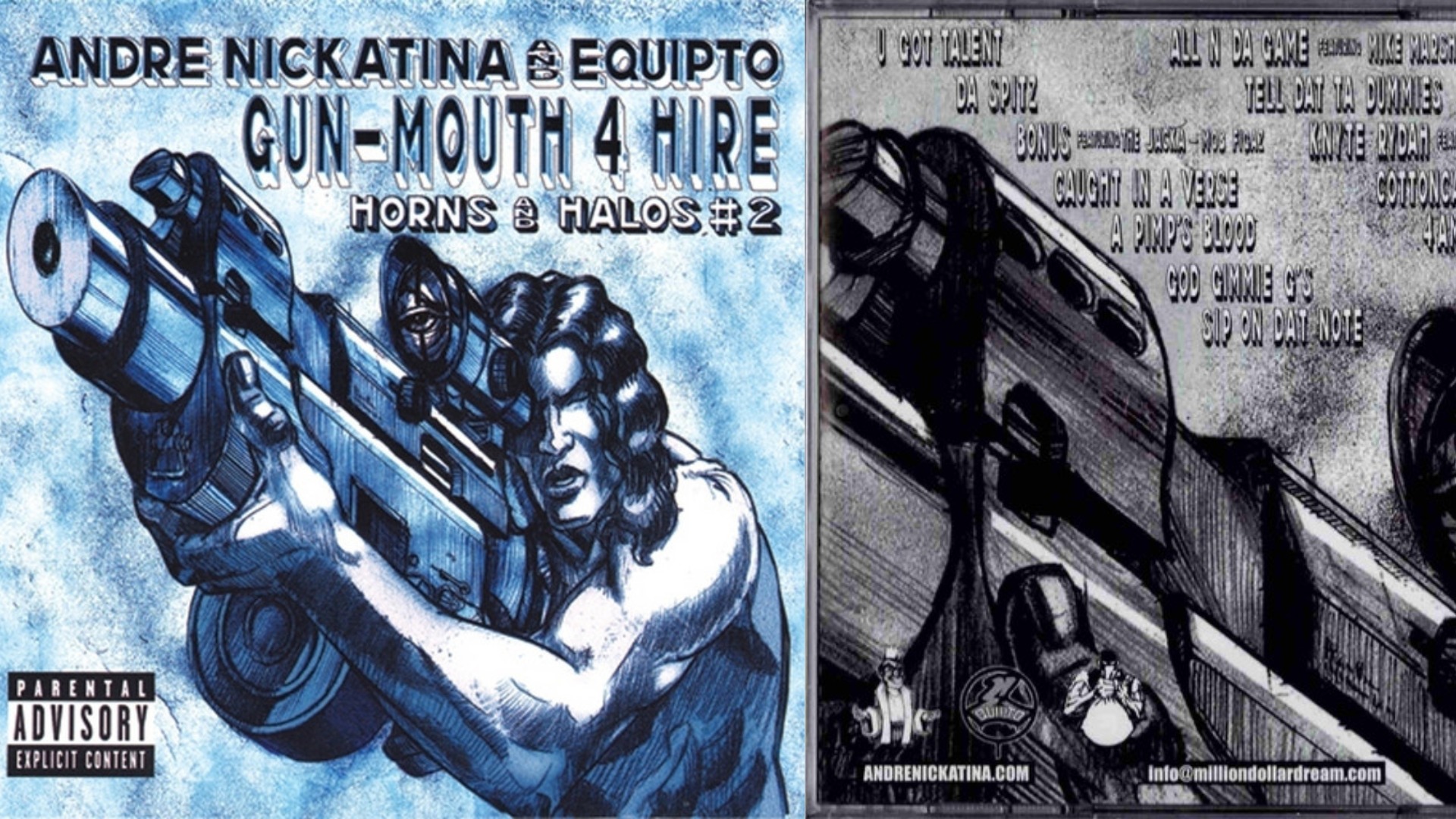 Andre Nickatina_Equipto_Gun-Mouth 4 Hire: Horns & Halos 2_2005