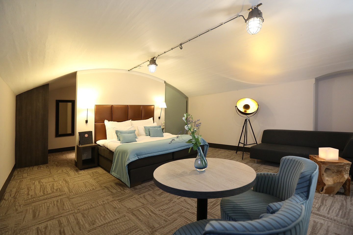 Ein Überblick über das Luxuszimmer im Wellness-Hotel im Fort Resort Beemster