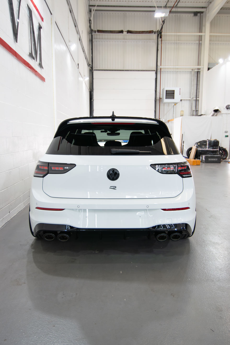 Dechrome on the front of an Audi