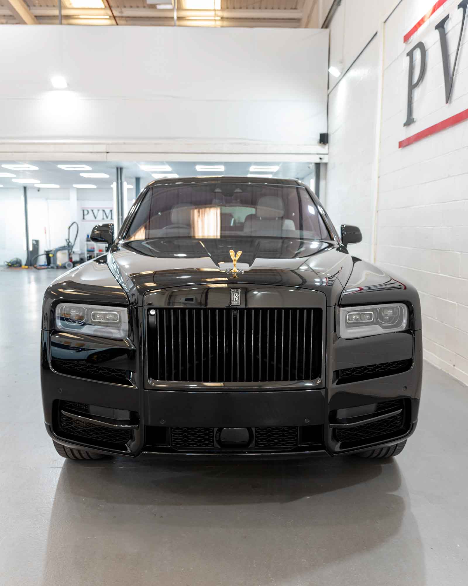 Example of Rolls Royce with a Dechrome front grill