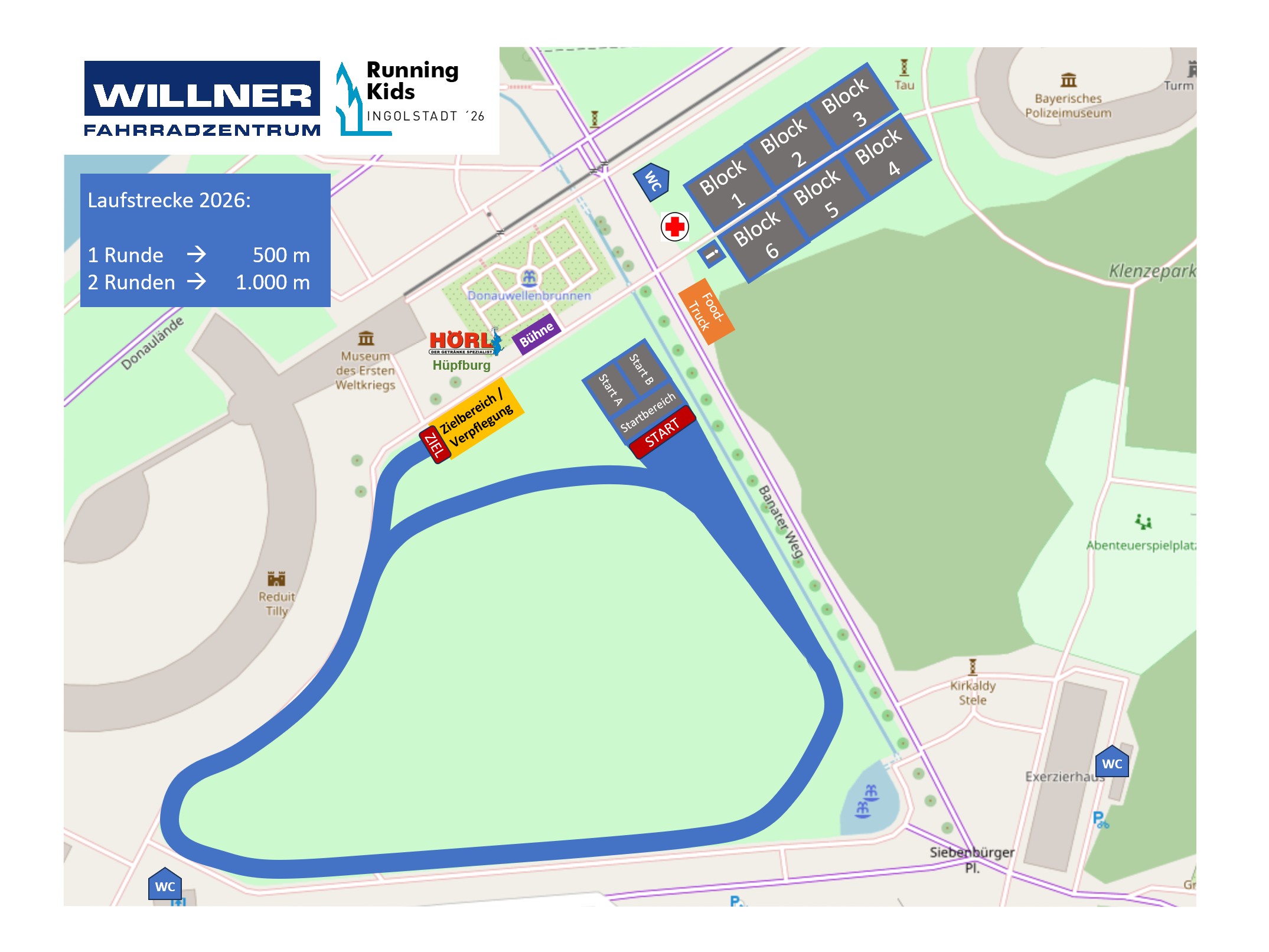 Übersichtsplan Willner Running Kids