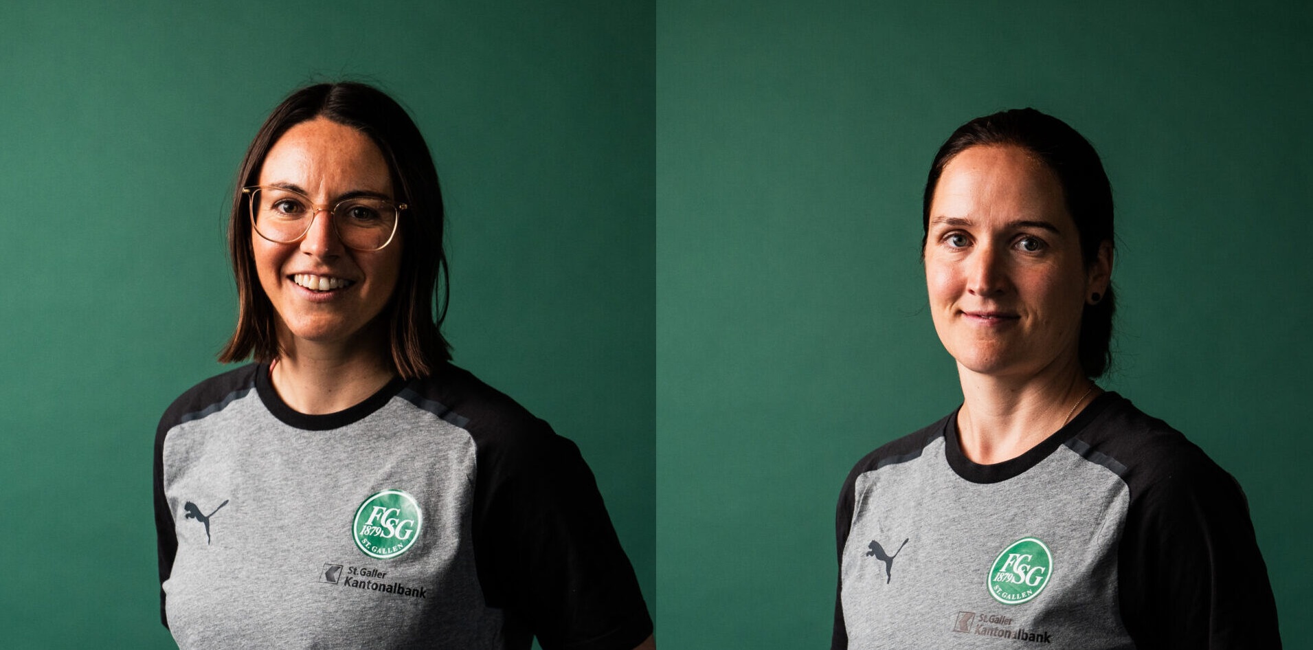 Die Co-Sportchefinnen des FC-St.Gallen-Frauenteams, Patricia Willi und Sandra Egger. (v.l.)