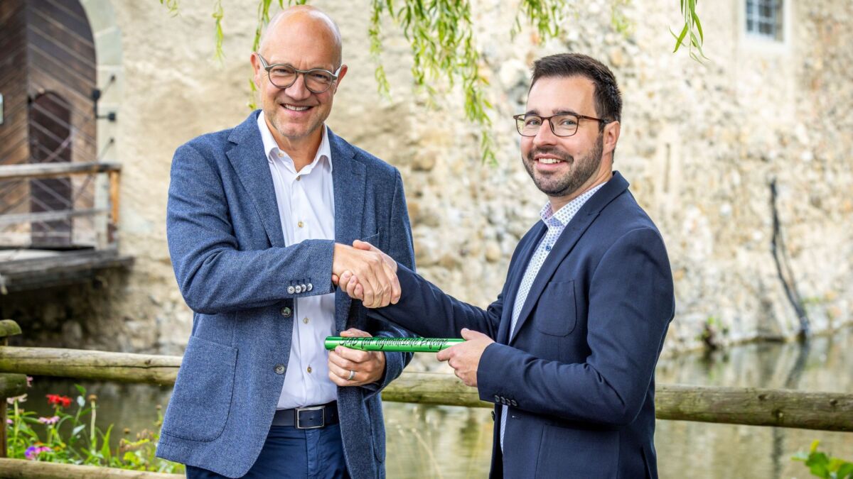 Rolf Müller und Adrian Braunwalder. (v.l.)