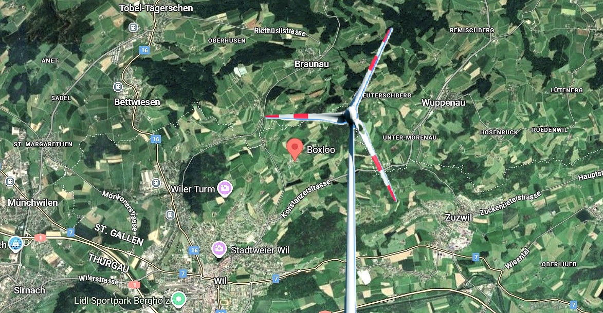 Der Weiler Boxloo liegt im Nordosten von Wil. (Bild Google Maps/Depositphotos) 230706_ndVeFWiZ